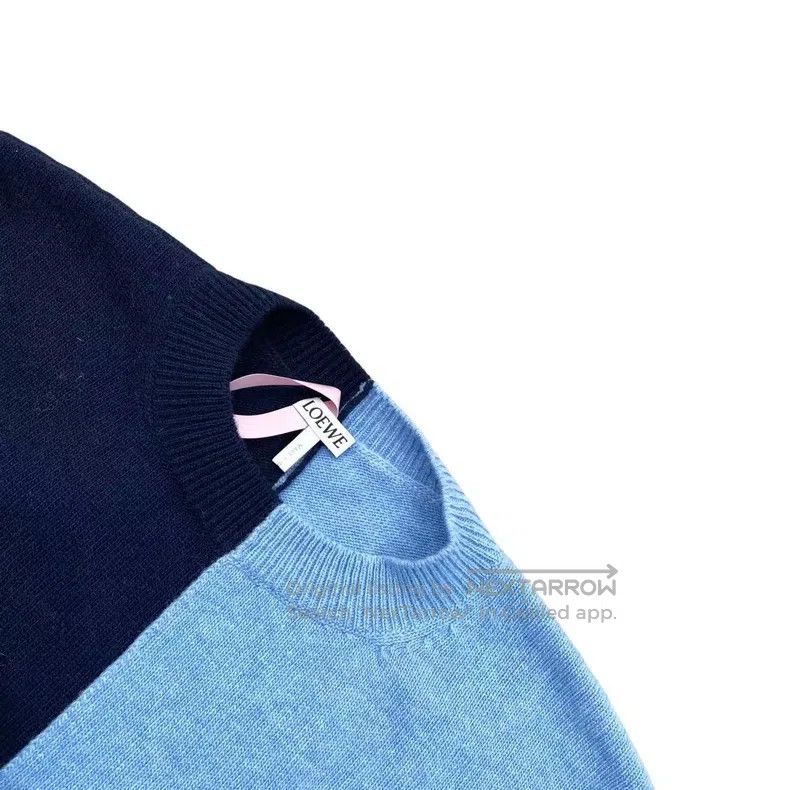 Loewe Loewe Wool embroidered logo color block knit sweater Size M / US 6-8 / IT 42-44 - 2 Thumbnail