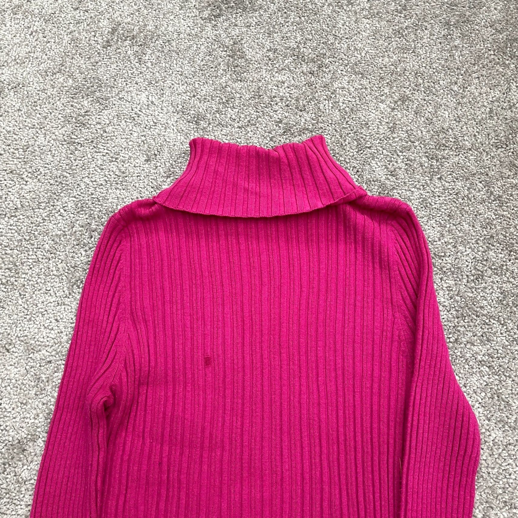 Vintage Pout Pink Turtleneck Pullover Sweater Womens Large Knit Casual Travel Size L / US 10 / IT 46 - 3 Thumbnail