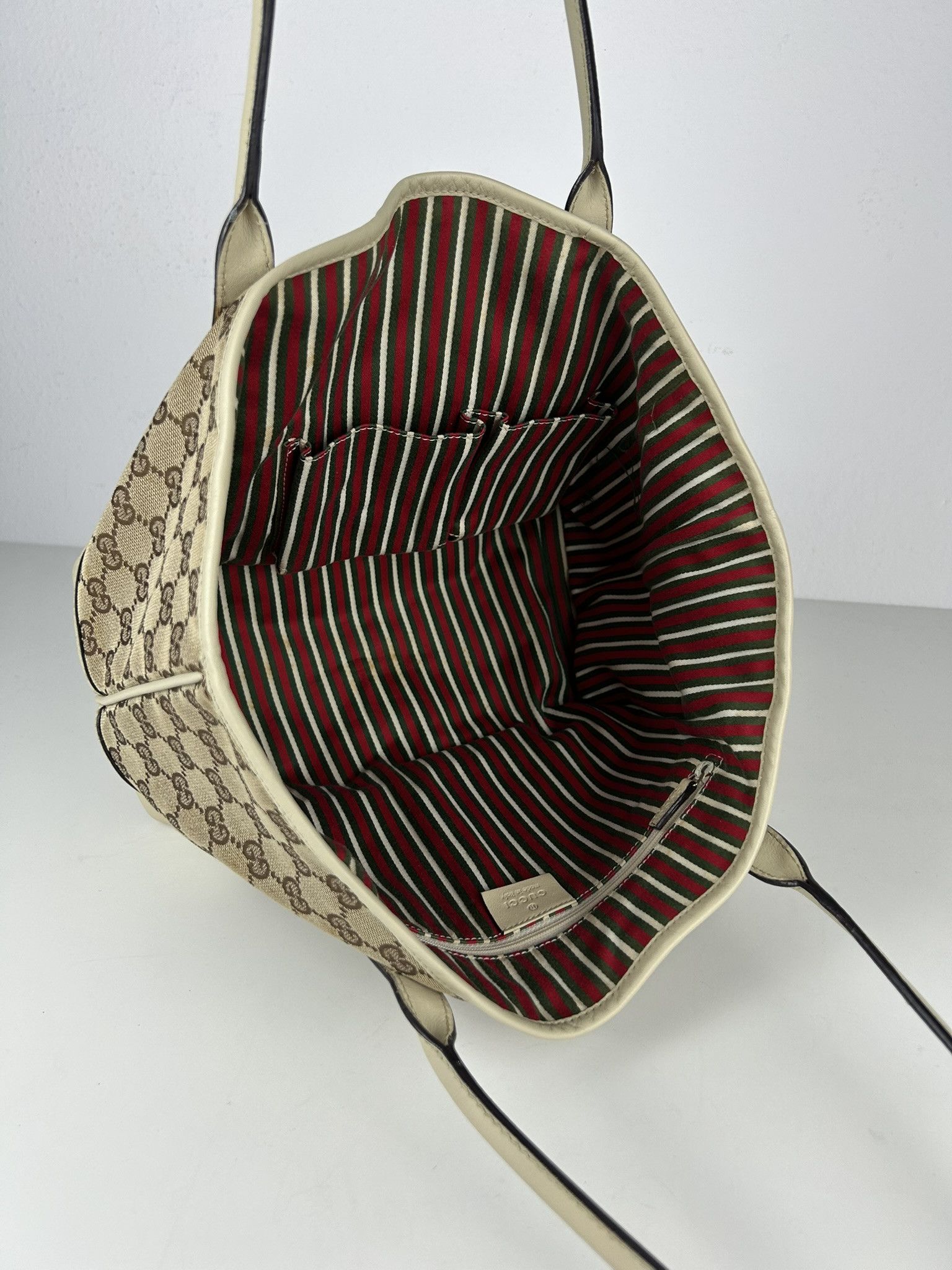 Gucci Gucci GG monogram canvas and leather shopper bag Size ONE SIZE - 17 Thumbnail