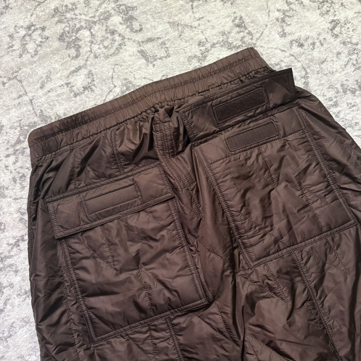 Rick Owens Drkshdw Rick Owens DRKSHDW Down Padded Quilted Drop Crotch Pants | M Size US 30 / EU 46 - 6 Thumbnail