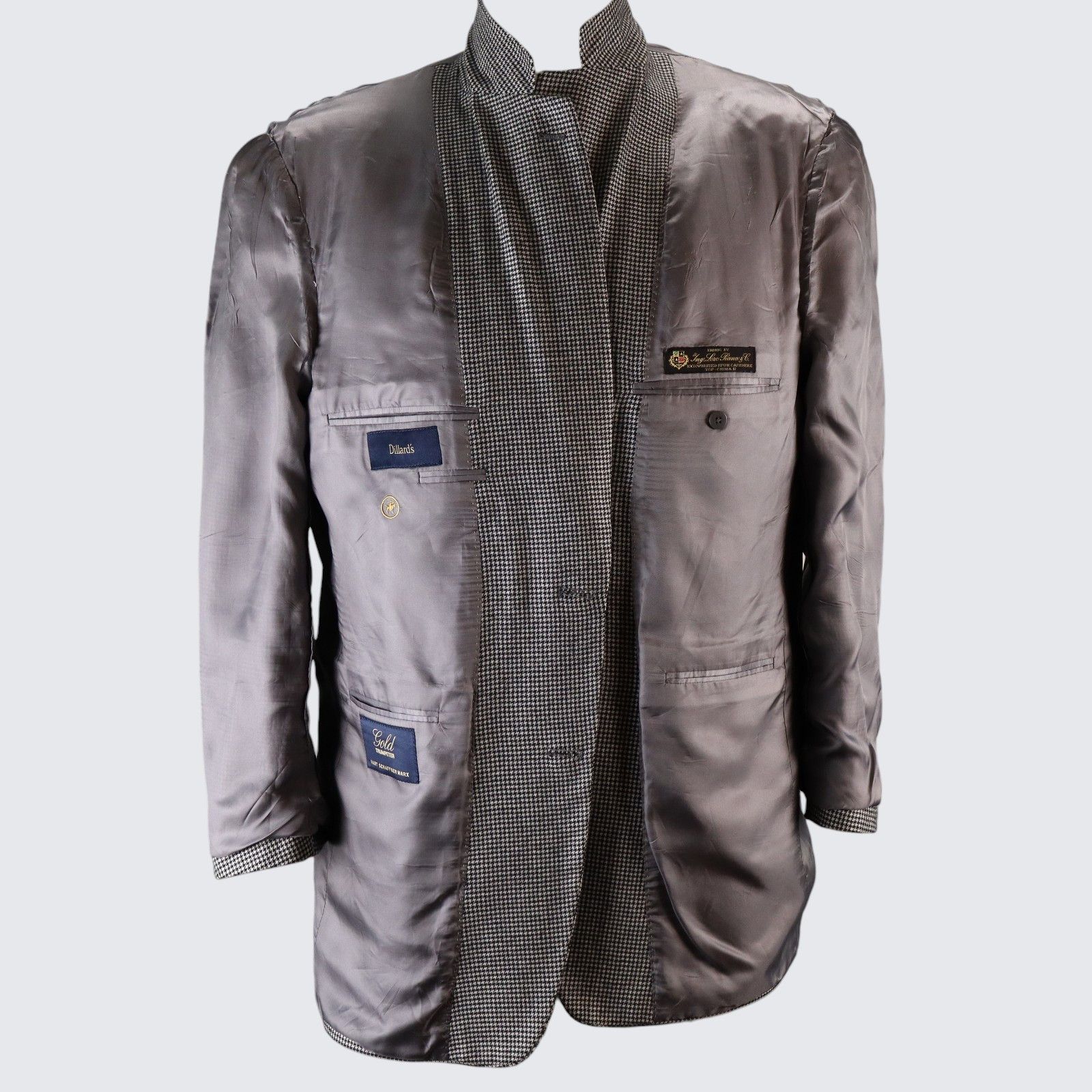 Hart Schaffner Marx Hart Schaffner Marx Cashmere Blazer 44L USA Made Size 44L - 17 Thumbnail