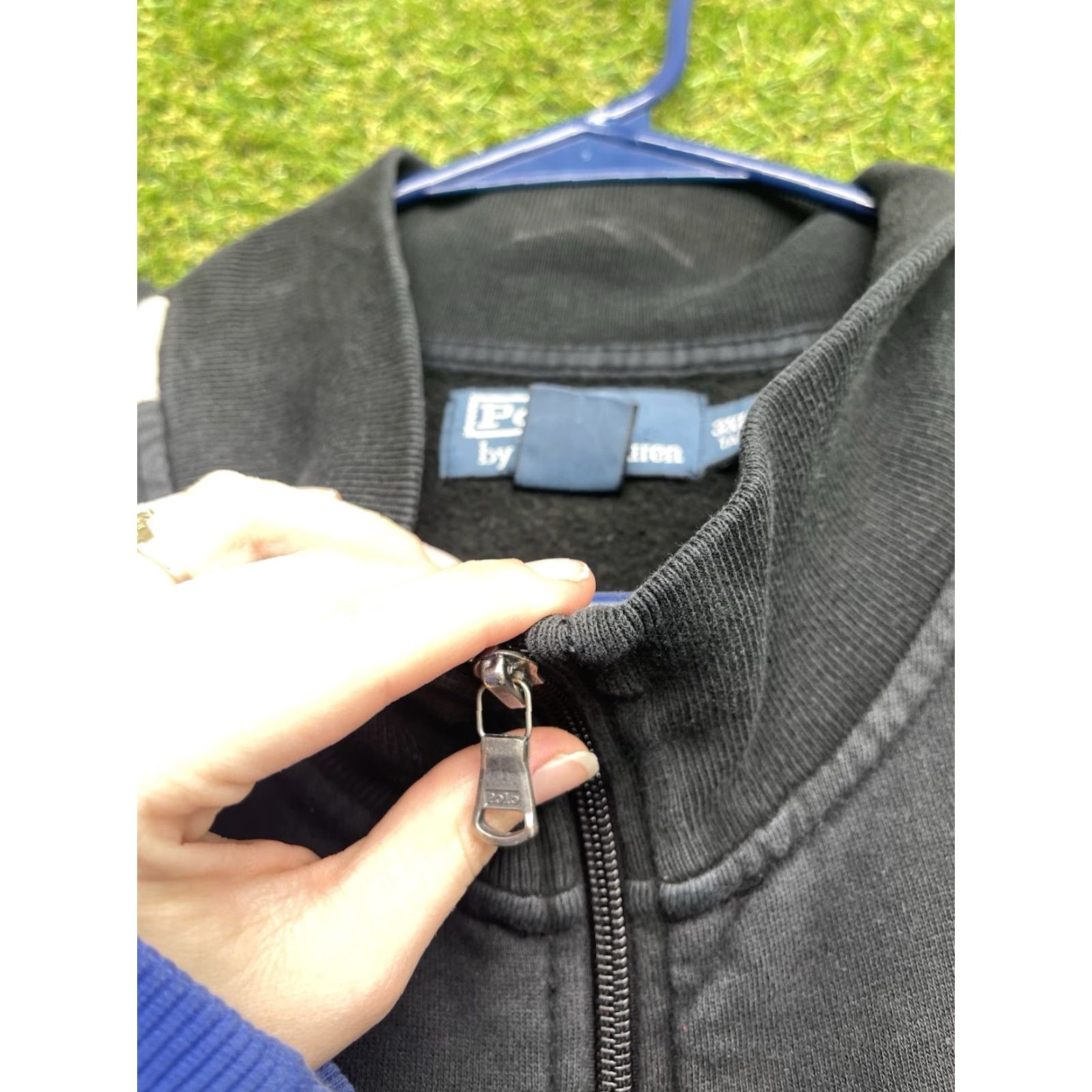 Polo Ralph Lauren VINTAGE Polo Ralph Lauren Full Zip Sweatshirt Men 3XLT Black Mock Neck Jacket Size US XXL / EU 58 / 5 - 4 Thumbnail