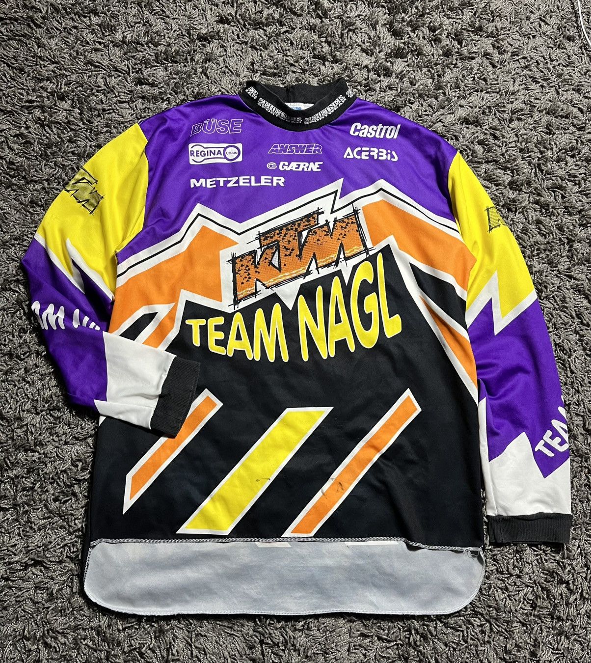 Vintage KTM RACING VINTAGE 1980’s MOTOCROSS JERSEY BMX LONGSLEEVE Size US XXL / EU 58 / 5 - 1 Thumbnail