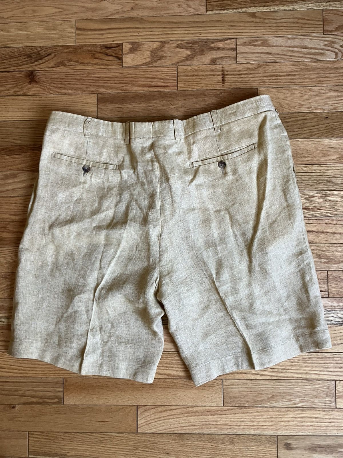 Hickey Freeman Men’s Hickey Freeman 100% Linen Shorts Made in Italy sz 40 Size US 40 / EU 56 - 1 Thumbnail