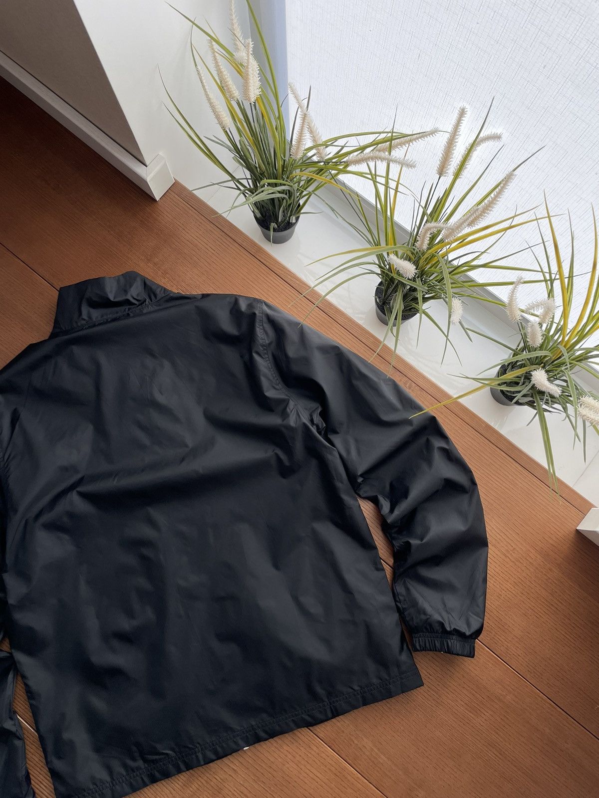 Designer × Nike Vintage Nike Swoosh Drill Nylon Tracking Track Jacket Bomber Size US M / EU 48-50 / 2 - 12 Thumbnail