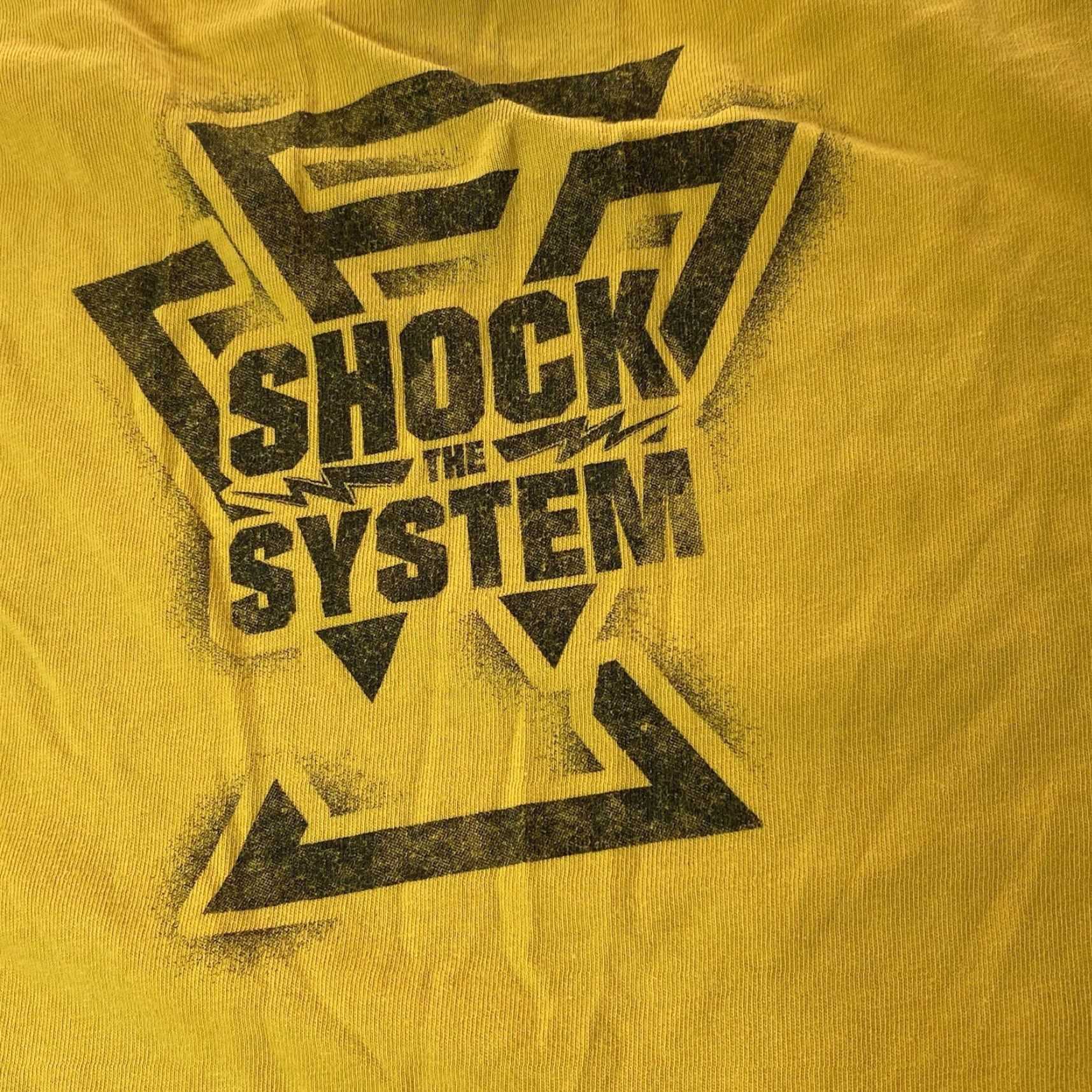 Vintage VINTAGE WWE NXT Undisputed Era Shock The System Yellow T Shirt Medium M Size US M / EU 48-50 / 2 - 4 Thumbnail