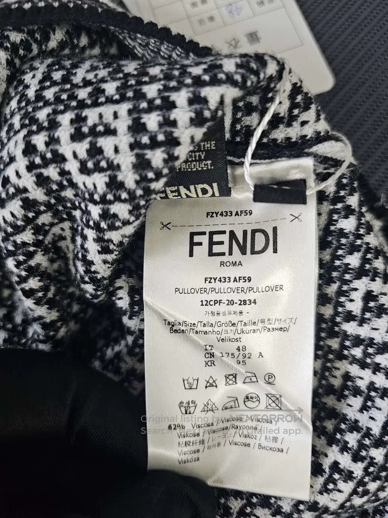Fendi Fendi All-over print round neck knit Size US M / EU 48-50 / 2 - 8 Thumbnail