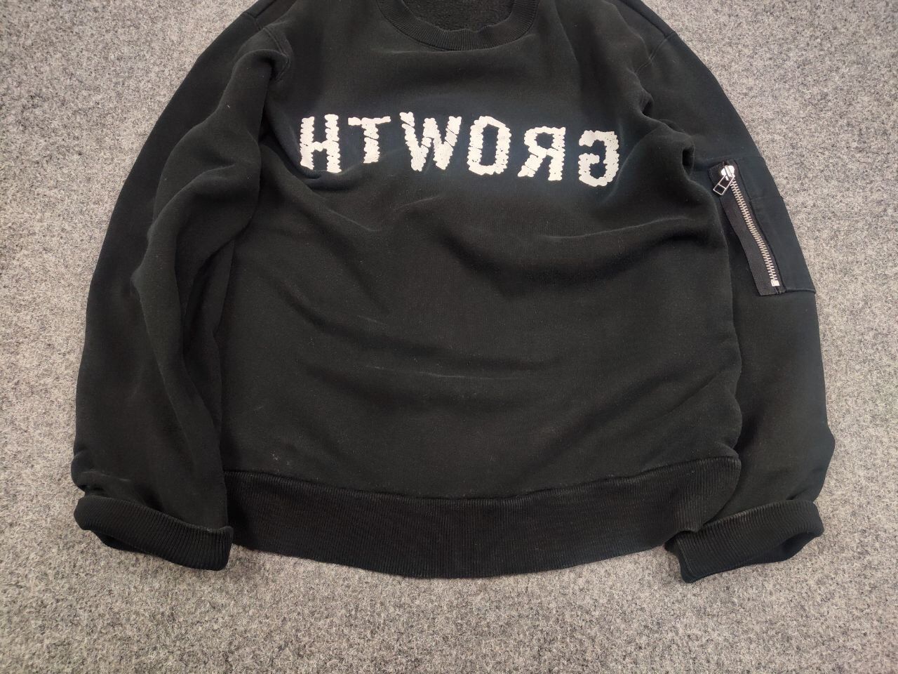 Japanese Brand Vintage 90's Double Steal Japanese Logo Black Sweatshirt Size US M / EU 48-50 / 2 - 10 Thumbnail