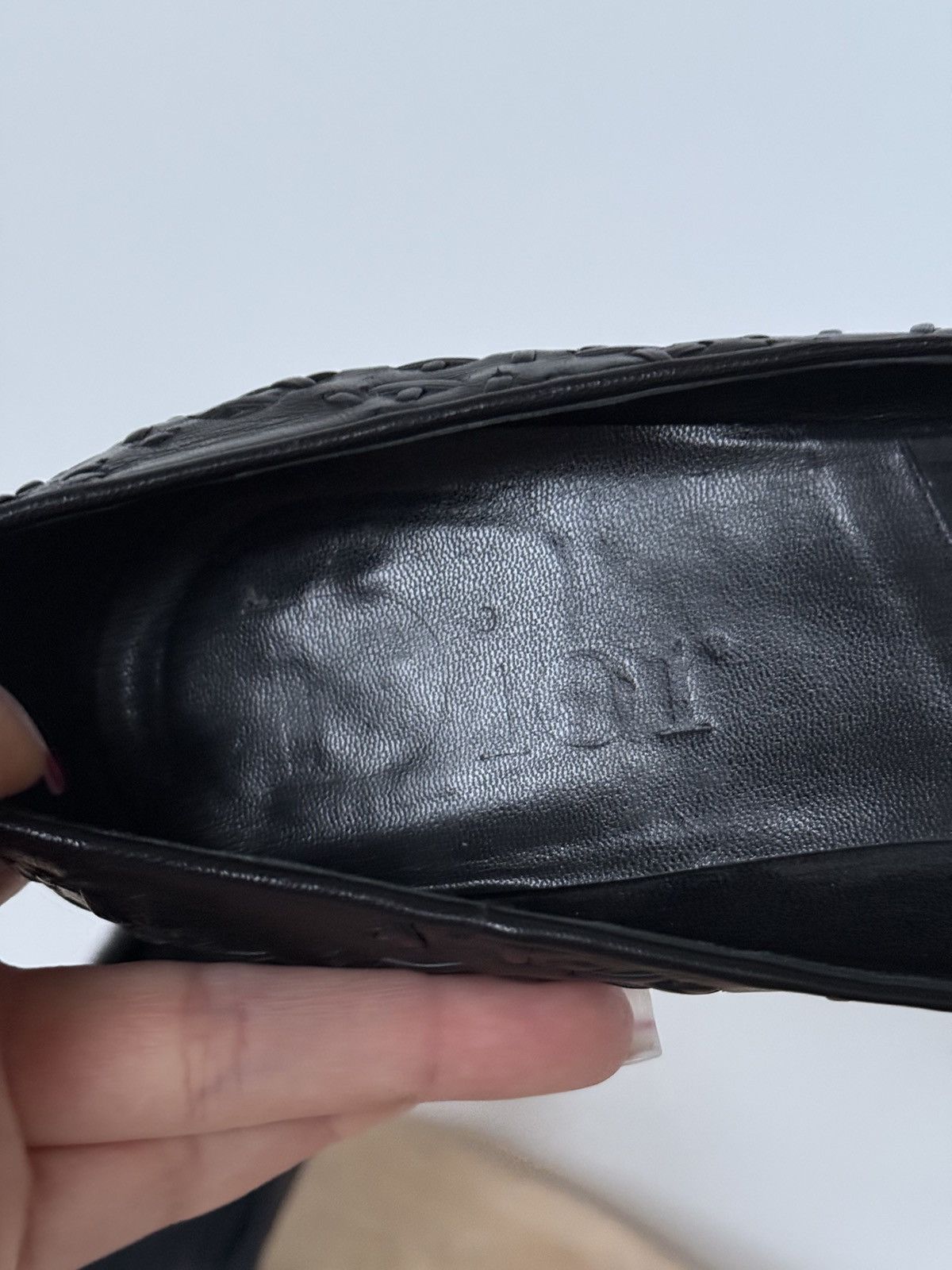 Dior Dior Black Leather Braided Cannage Pointy Toe Bow Pumps Size US 9 / IT 39 - 4 Thumbnail