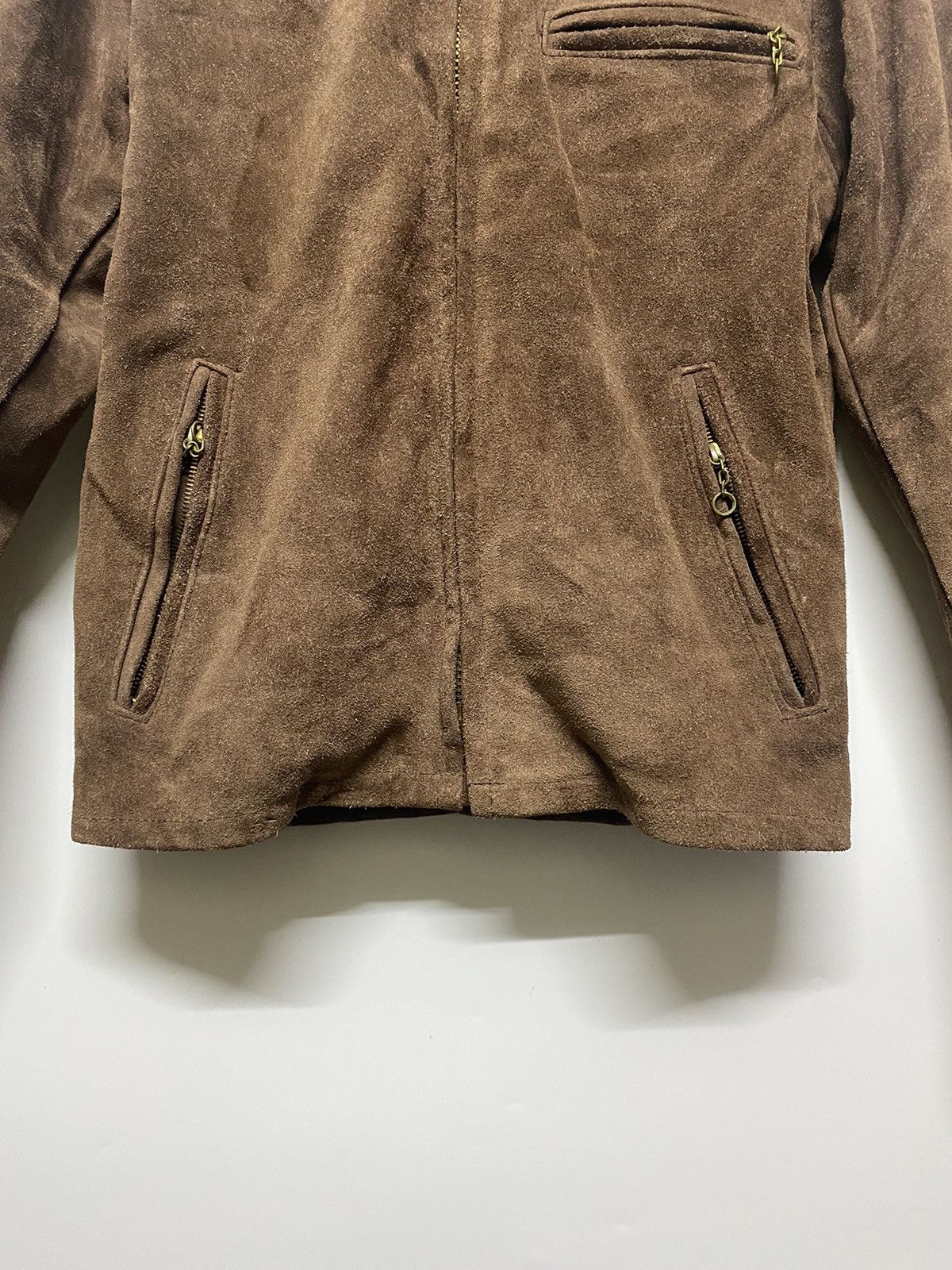 Schott Vtg Schott Leather Riders Trucker Jacket Suede Size 38 Brown Size US XL / EU 56 / 4 - 10 Thumbnail