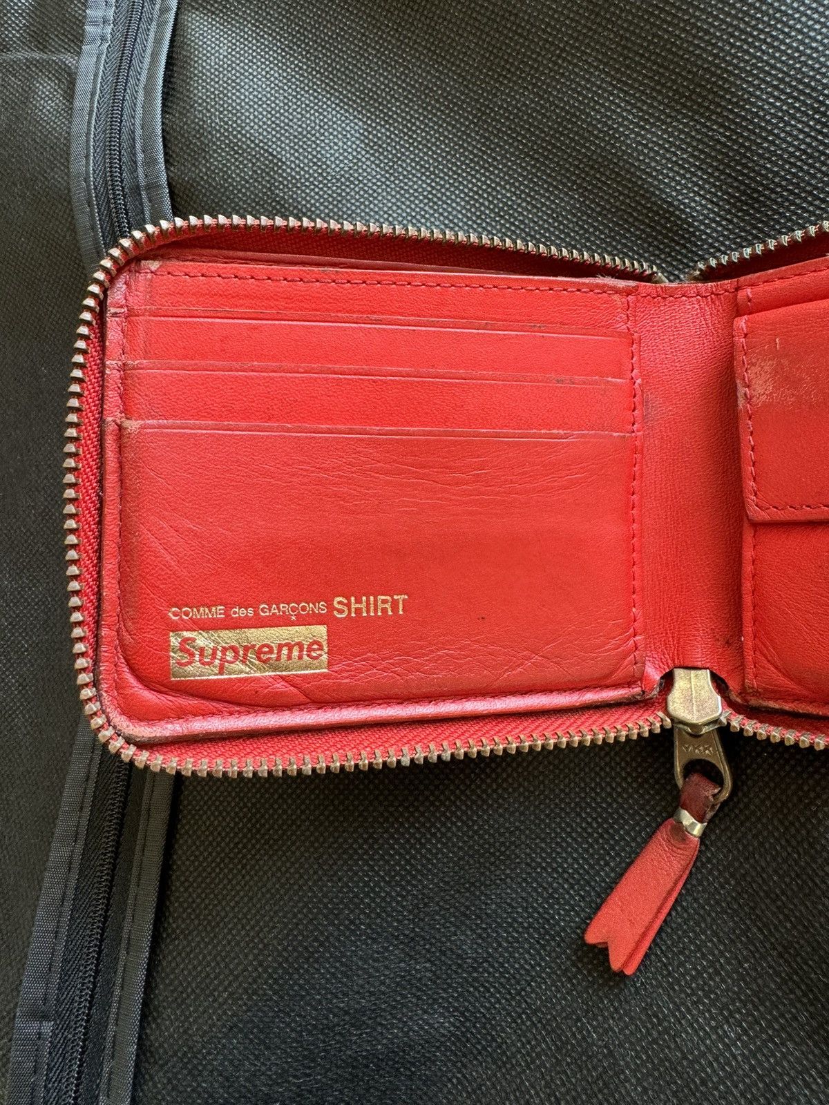Supreme X Comme Des Garcons Polka Dot Wallet Red Cdg