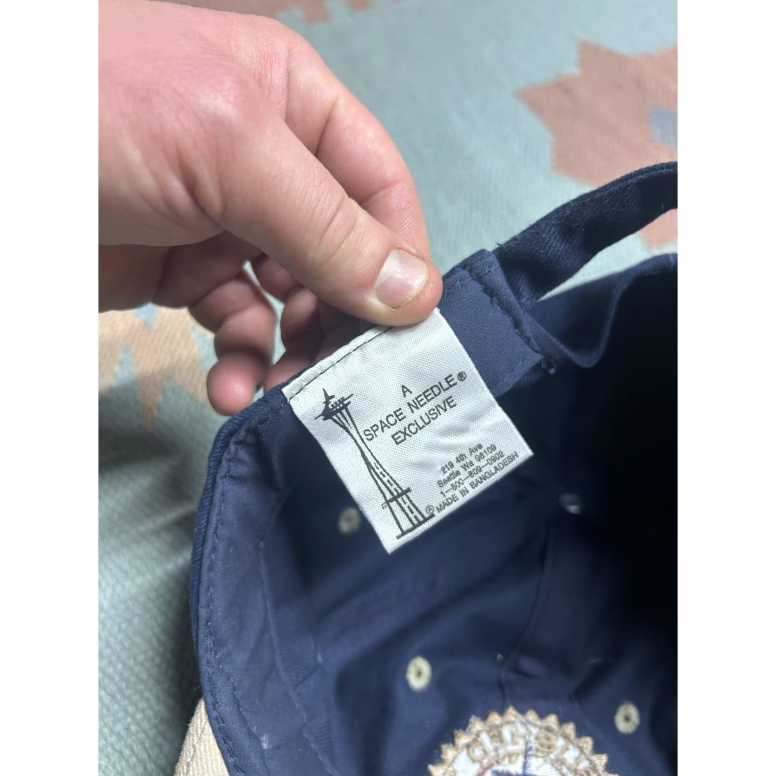 Vintage VINTAGE Seattle Space Needle Strapback Hat Cap Adjustable Blue Mens Cap Size ONE SIZE - 7 Thumbnail