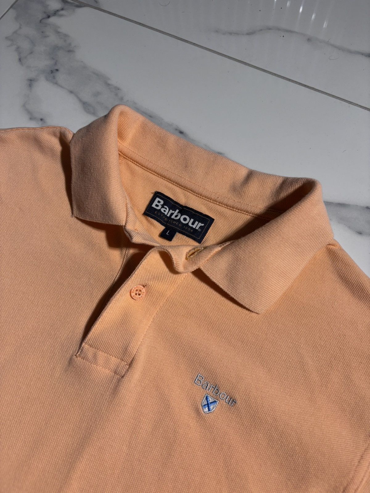 Barbour Barbour Rugby Polo Tshirt Embroidered Logo Collared Neck Size US L / EU 52-54 / 3 - 4 Thumbnail