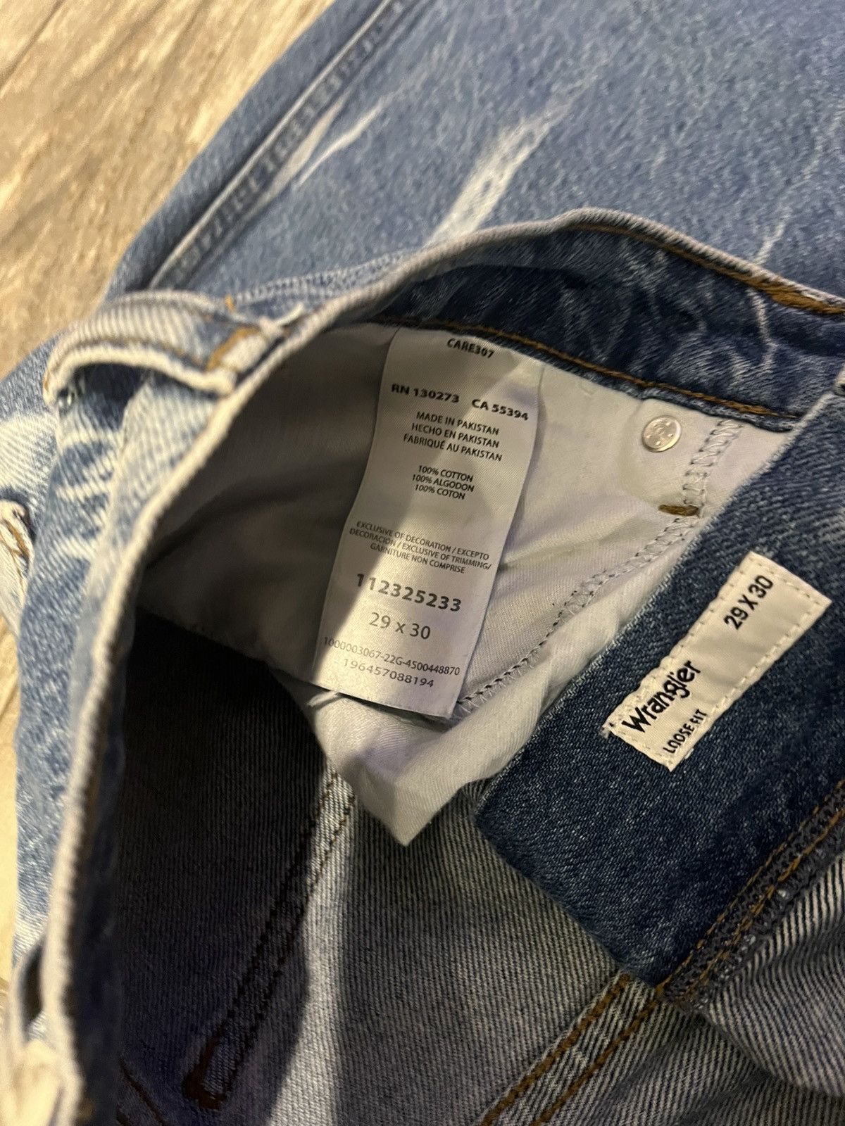 Wrangler Bleached/washed Wrangler Denim jeans Size US 29 - 4 Thumbnail