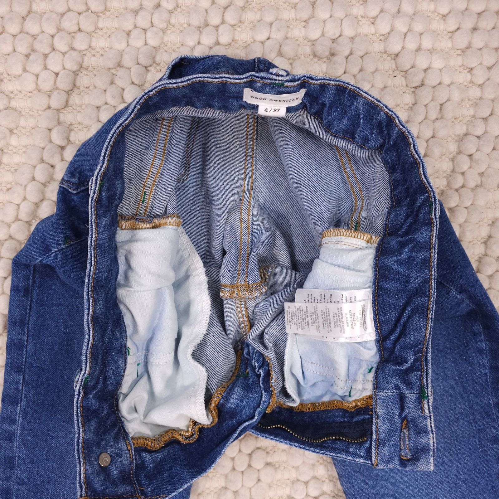 Good American Good American Good Classic Jeans Indigo Sz 4 Size 27" / US 4 / IT 40 - 5 Thumbnail