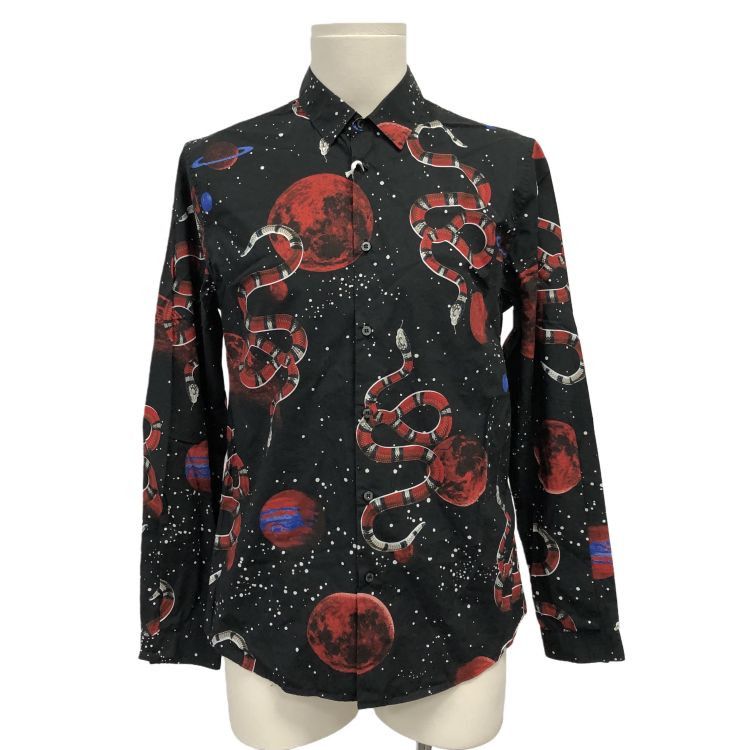 Gucci Gucci Planet Snake Print Shirt Size M Size US M / EU 48-50 / 2 - 1 Thumbnail
