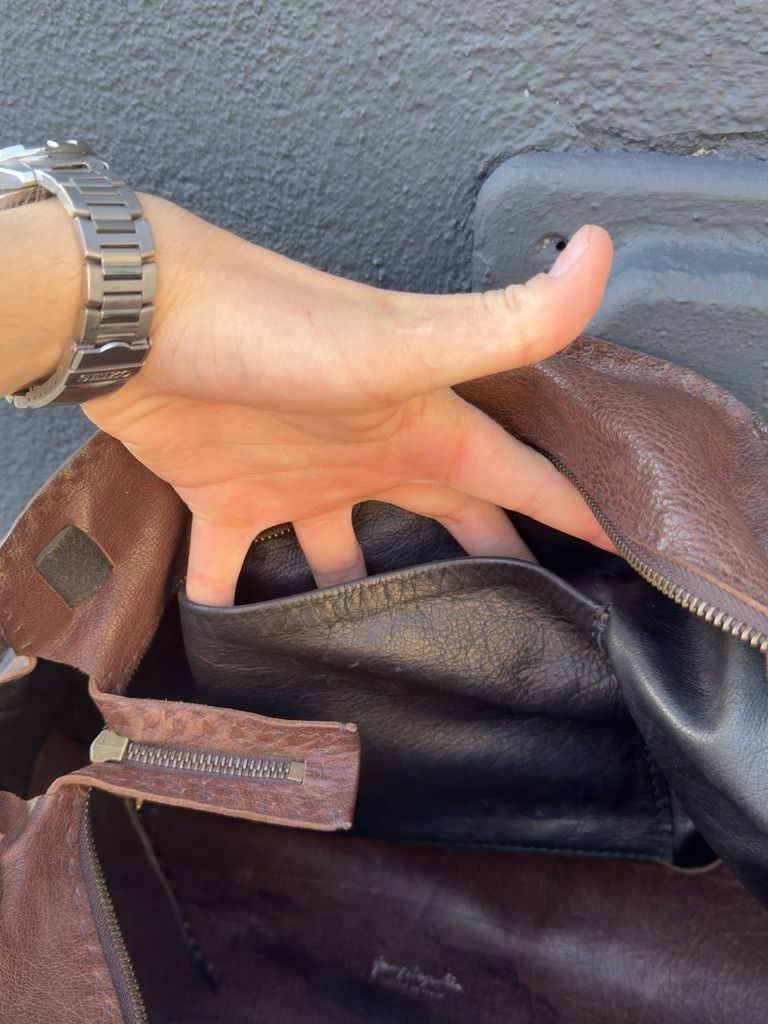 HENRY BEGUELIN × Vintage Henry Beguelin Handbag Purse Brown Leather Size ONE SIZE - 13 Thumbnail