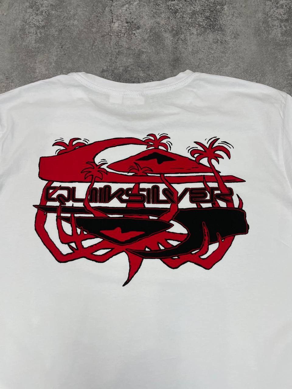 Quiksilver Quiksilver Men Cotton T-Shirt White Size M Size US M / EU 48-50 / 2 - 11 Thumbnail