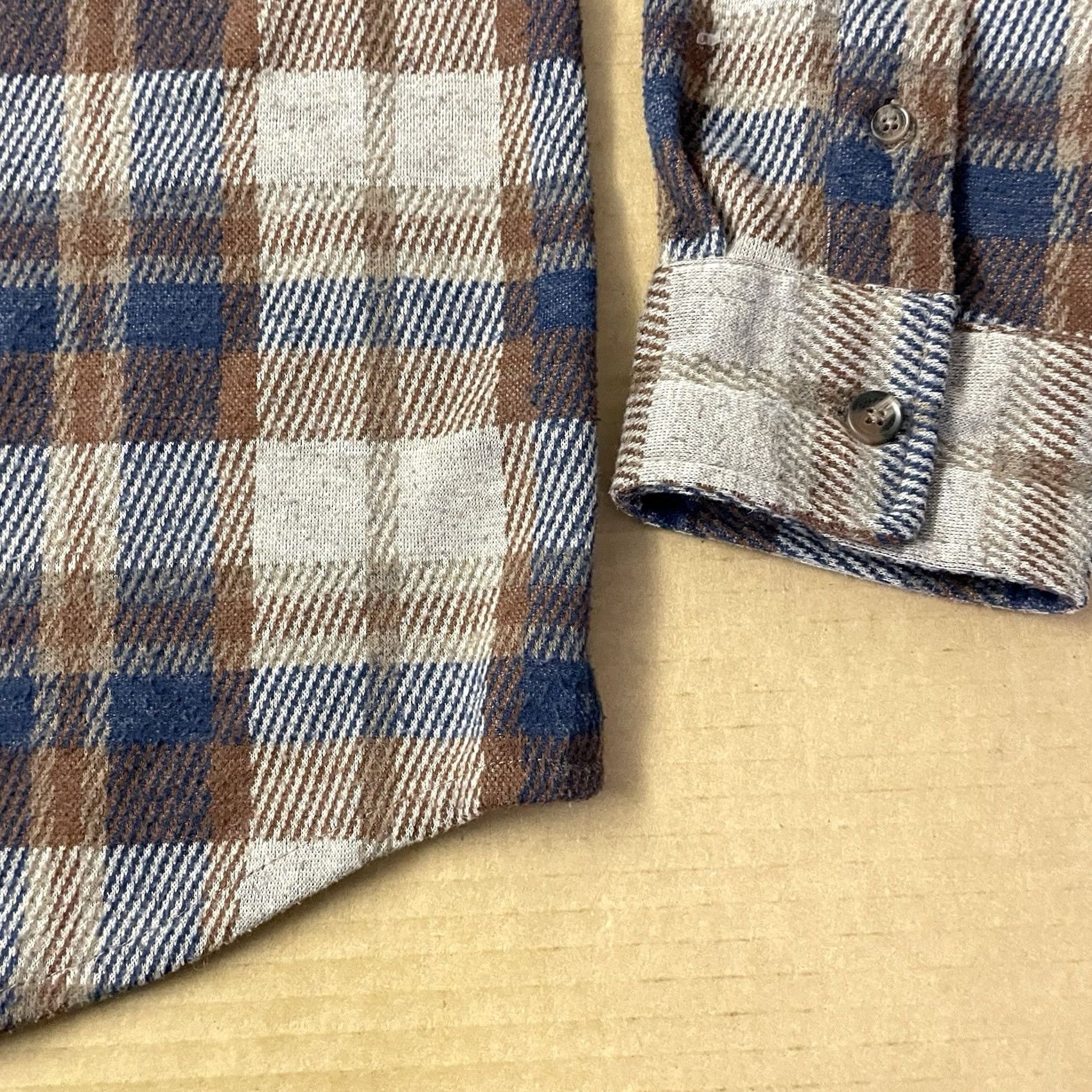 Chaps Chaps Ralph Lauren Long Sleeve Button-Down Shirt Adult Large Plaid Brown Mens Size US L / EU 52-54 / 3 - 6 Thumbnail