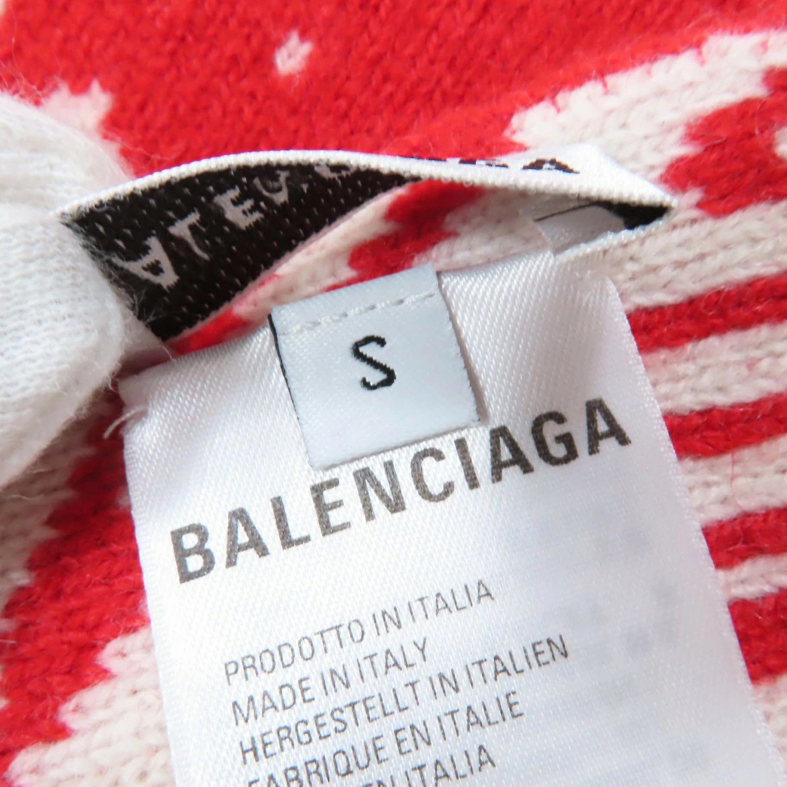 Balenciaga Balenciaga 583121 Virgin Wool Logo All-Over Print Scarf Size ONE SIZE - 6 Thumbnail