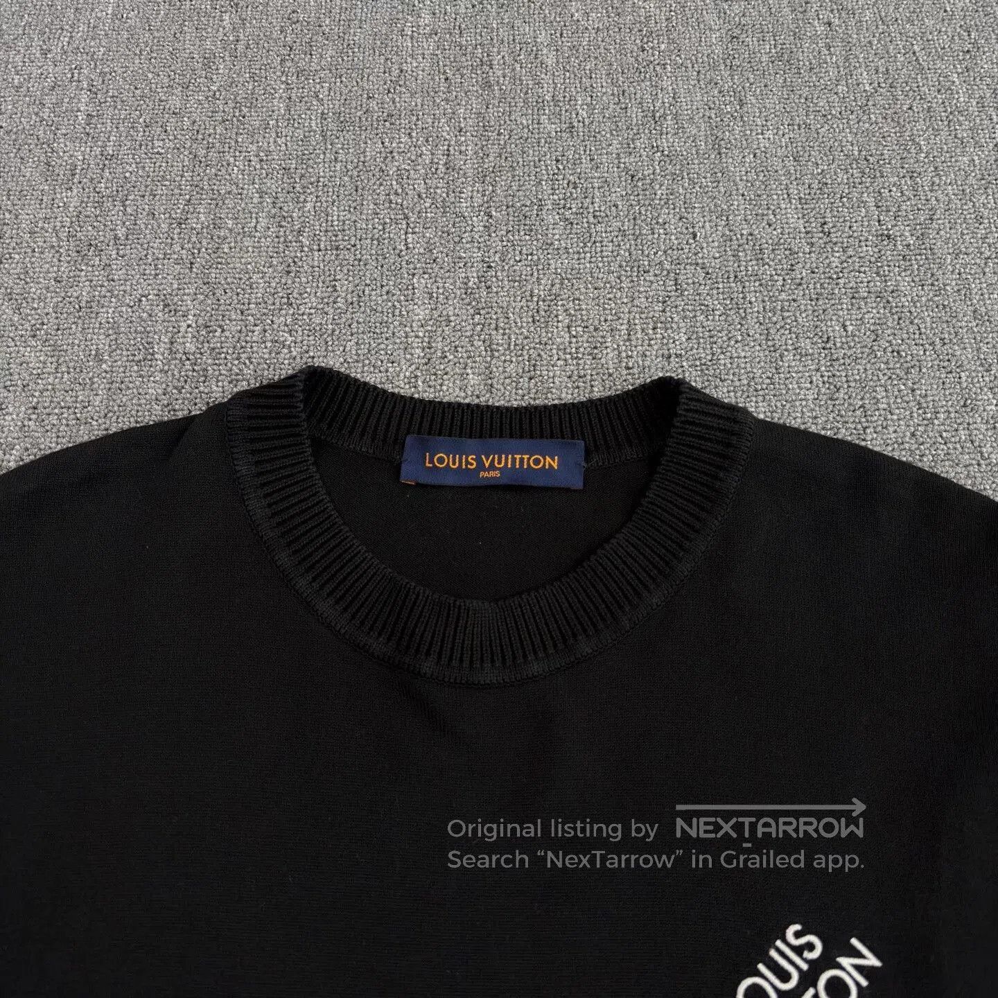 Louis Vuitton LV Embroidered Logo Black Pin Short Sleeve. Size US L / EU 52-54 / 3 - 3 Thumbnail
