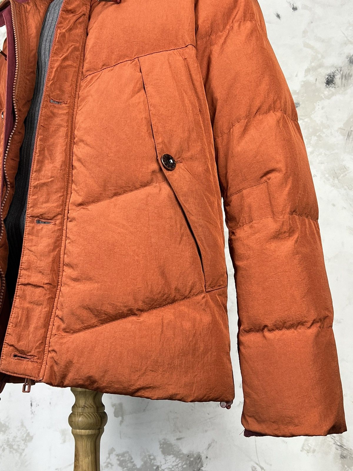 Pretty Green Pretty Green Orange Bomber Jacket Fur Hood Size S - M Size US S / EU 44-46 / 1 - 7 Thumbnail