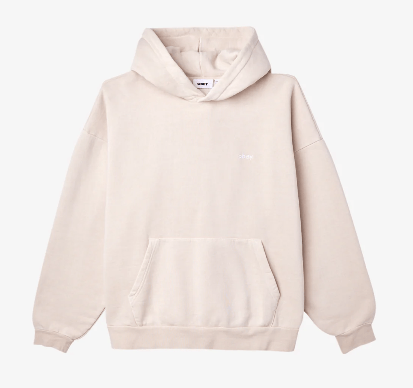 image of Obey Lowercase Pigment Hood in Clay, Men's (Size 2XL)