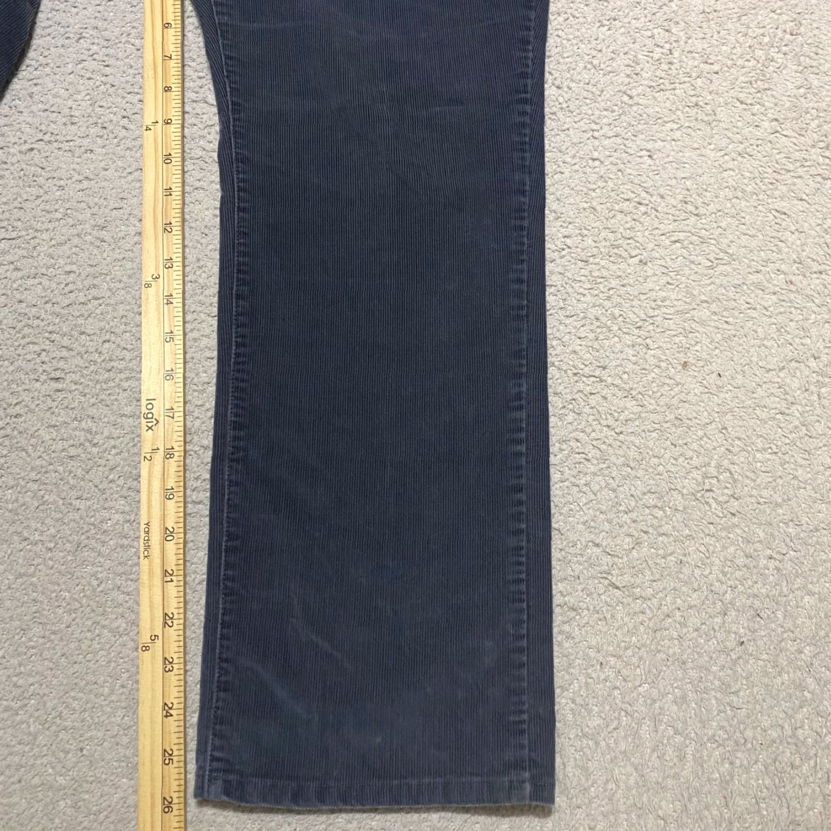 Vintage L.L Bean Jeans Womens 14P Petites Gray Corduroy Straight Leg High Rise Size 24" / US 00 / IT 34 - 6 Thumbnail