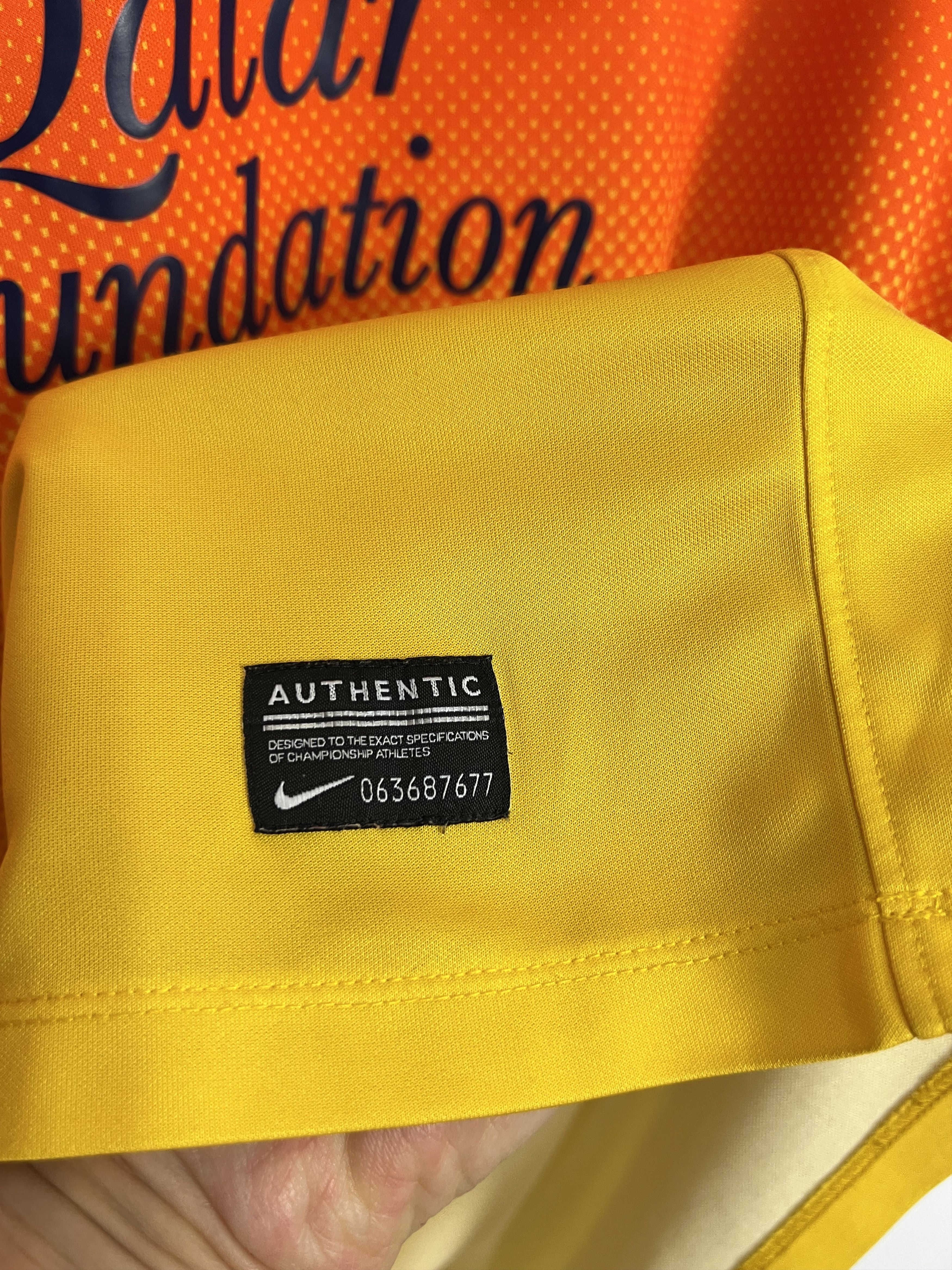 Nike Barcelona Away football shirt Soccer Jersey Trikot Camiseta Size US XL / EU 56 / 4 - 5 Thumbnail