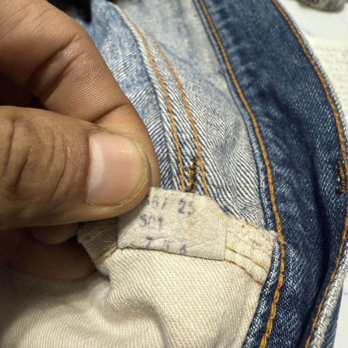 Levi's Vintage 60s Levis 501 Rindem Selvedge Button 6 Jeans Size US 30 / EU 46 - 16 Thumbnail
