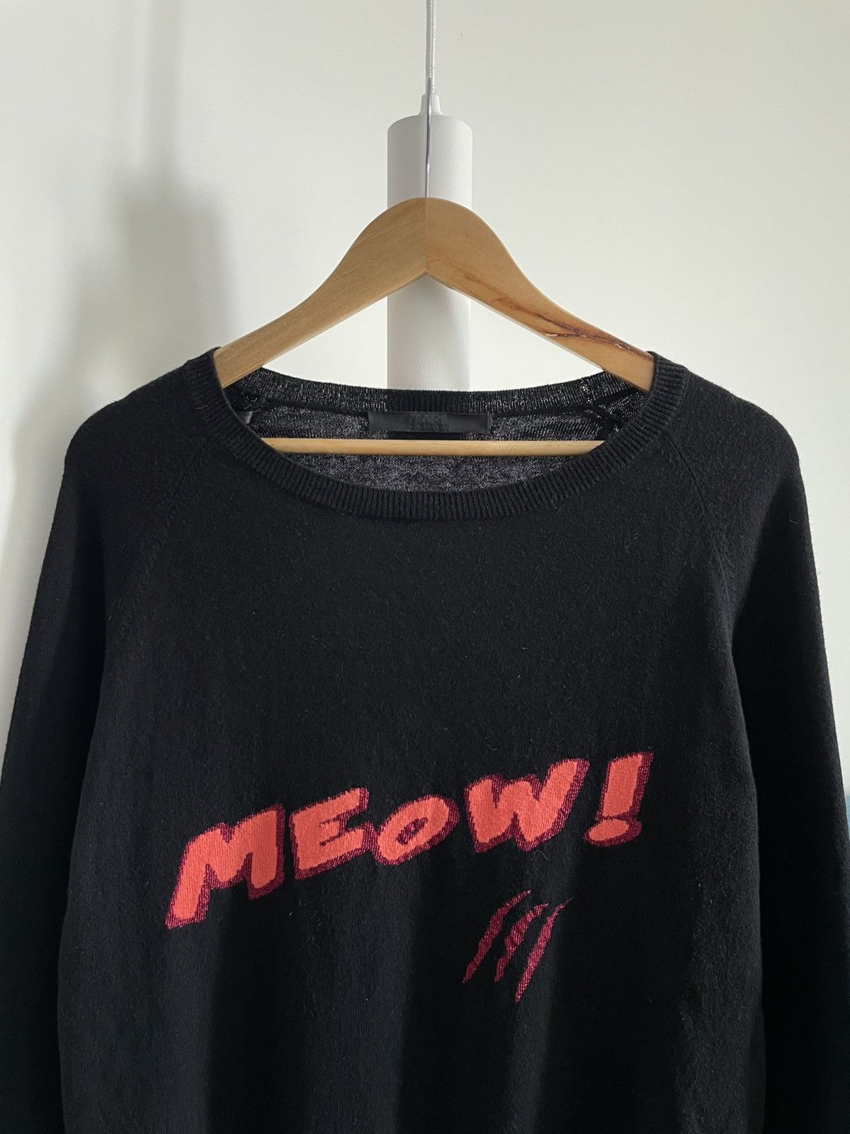 Karl Lagerfeld Karl Lagerfeld Meow! Black Sweatshirt Size M / US 6-8 / IT 42-44 - 2 Thumbnail