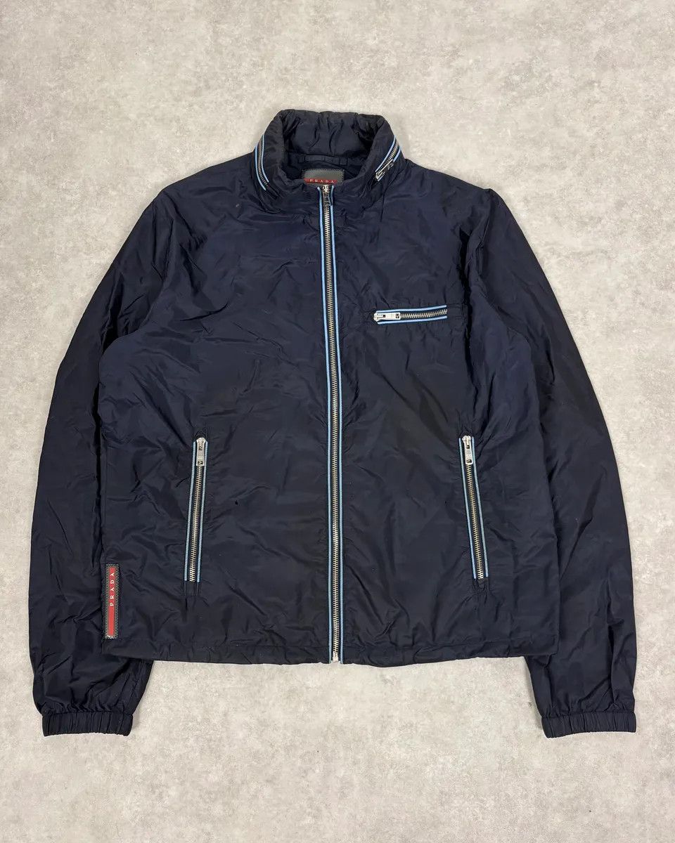 Prada SS2016 Prada Navy Light Windbreaker Jacket Size US S / EU 44-46 / 1 - 1 Thumbnail
