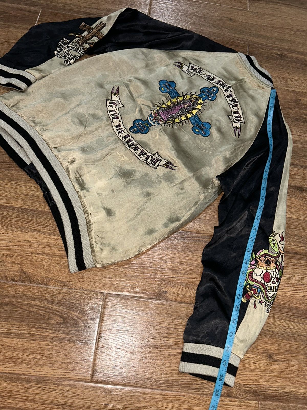 Hoshihime Switch Planning Rayon Reversible Sukajan Souvenir Jacket Size US M / EU 48-50 / 2 - 17 Thumbnail