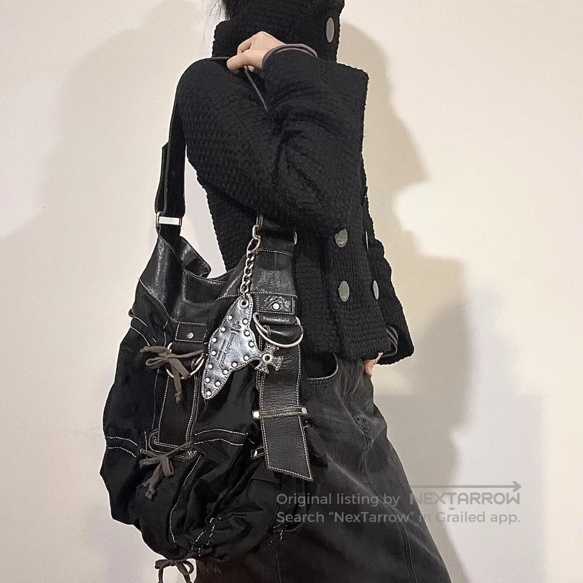 vivienne westwood vintage drawstring shoulder bag.