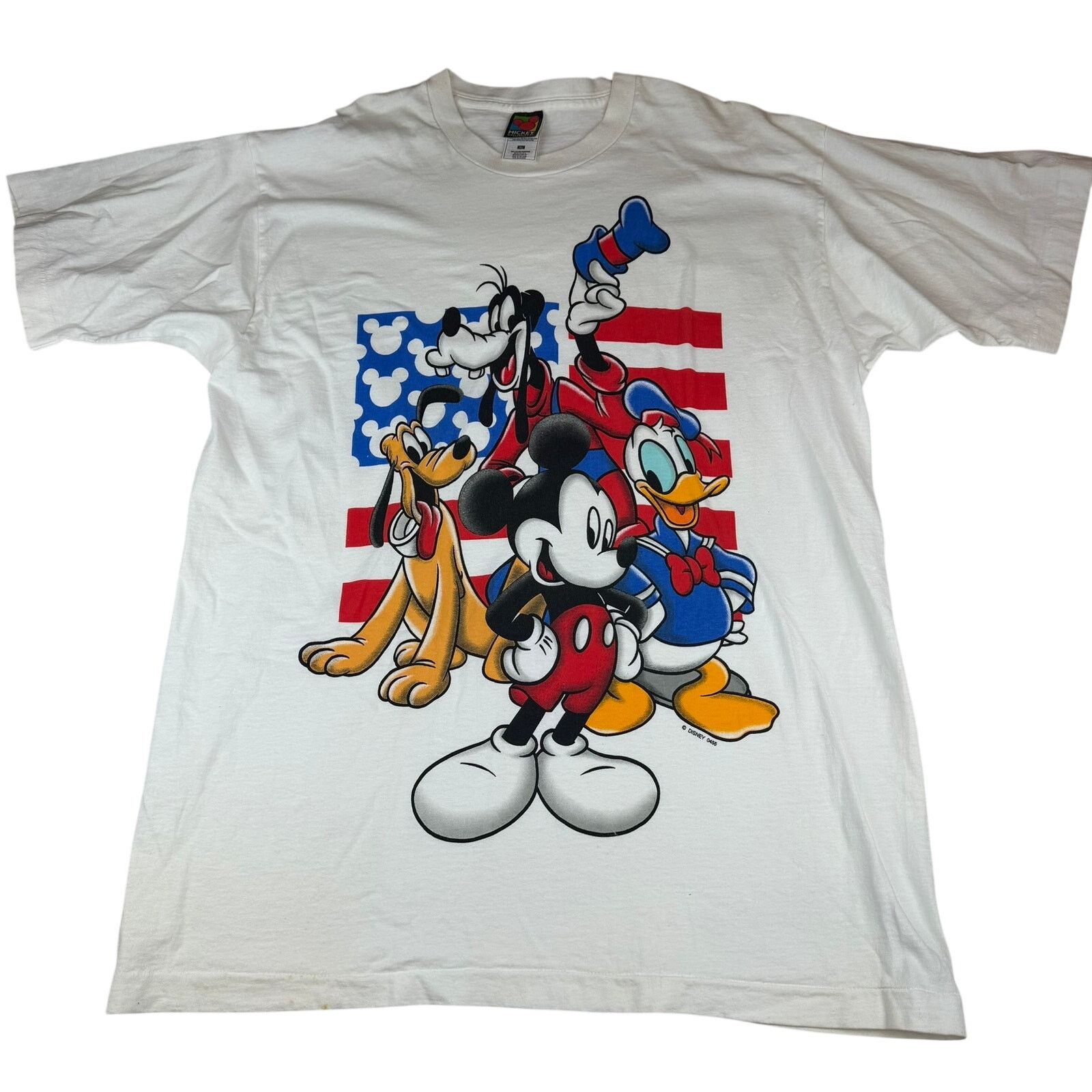 Mickey Unlimited Vintage Disney Mickey Unlimited USA Flag Graphic Tee XL Size US XL / EU 56 / 4 - 1 Thumbnail