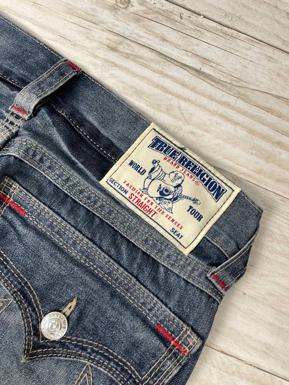 True Religion Vintage True Religion Baggy Straight Denim Jeans Japan Y2K Size US 31 - 18 Thumbnail