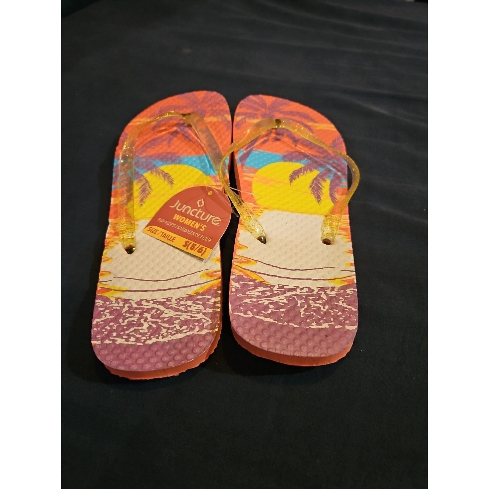Other Juncture Women's 5/6 Flip Flops / Sandals Size US 5 / IT 35 - 2 Thumbnail