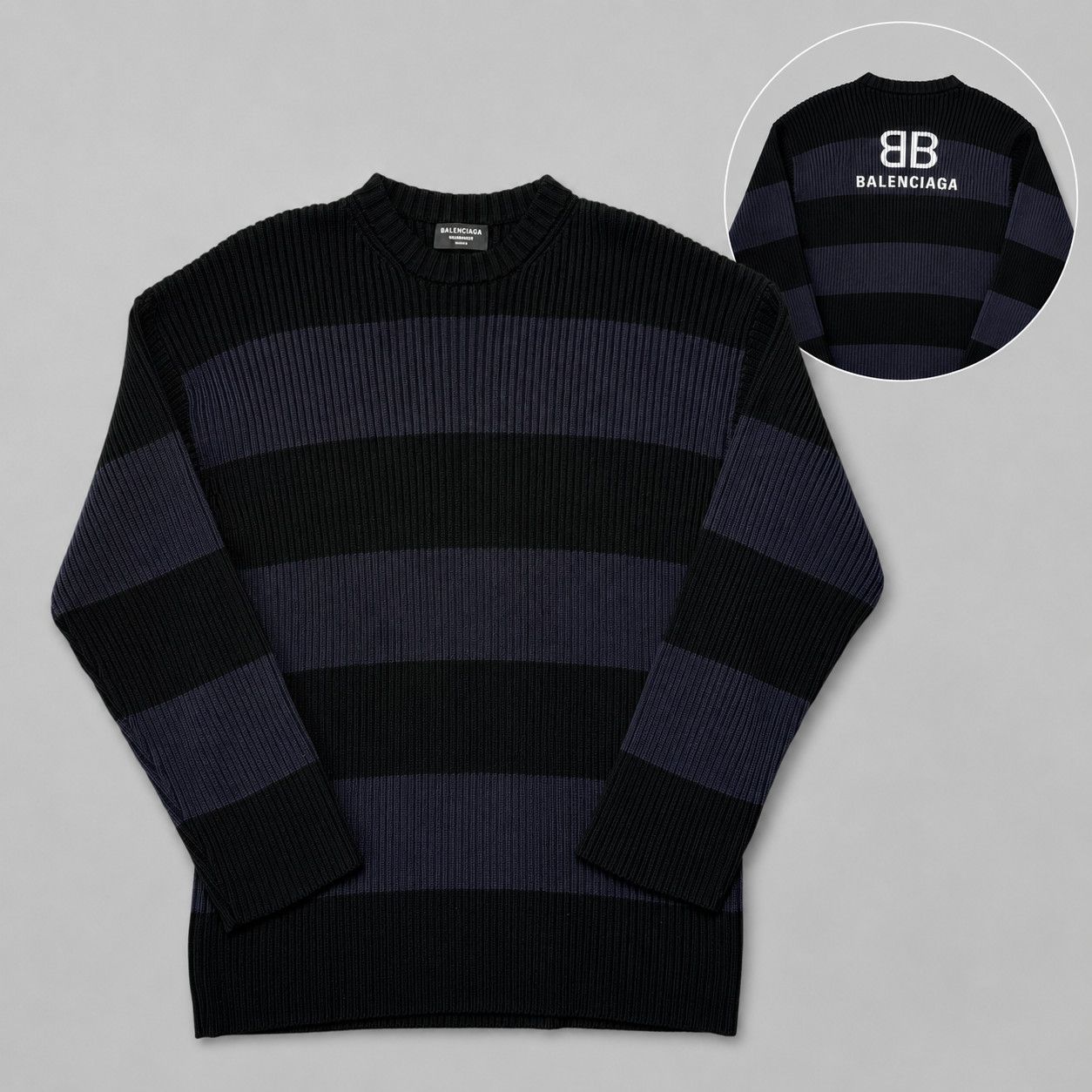 Balenciaga Balenciaga oversized striped sweater size s Size US S / EU 44-46 / 1 - 1 Thumbnail