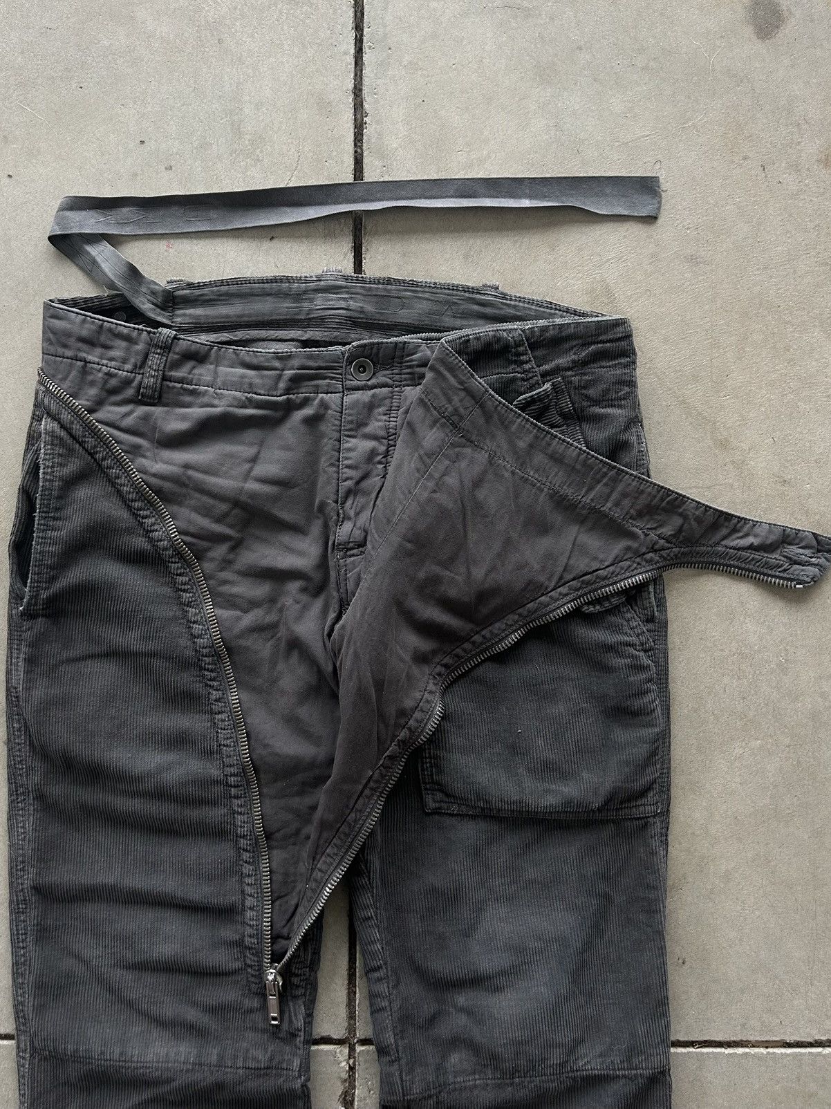Rick Owens FW08 “Stag” double layer aircut pants Size US 30 / EU 46 - 2 Thumbnail