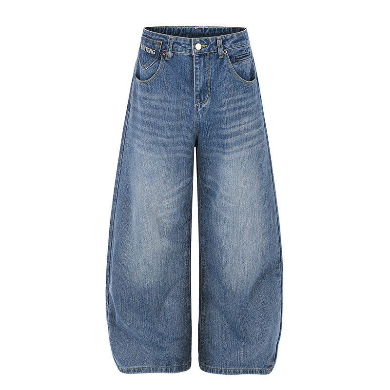 Vintage American Vintage Washed & Distressed Blue Jeans Size US 32 / EU 48 - 1 Thumbnail