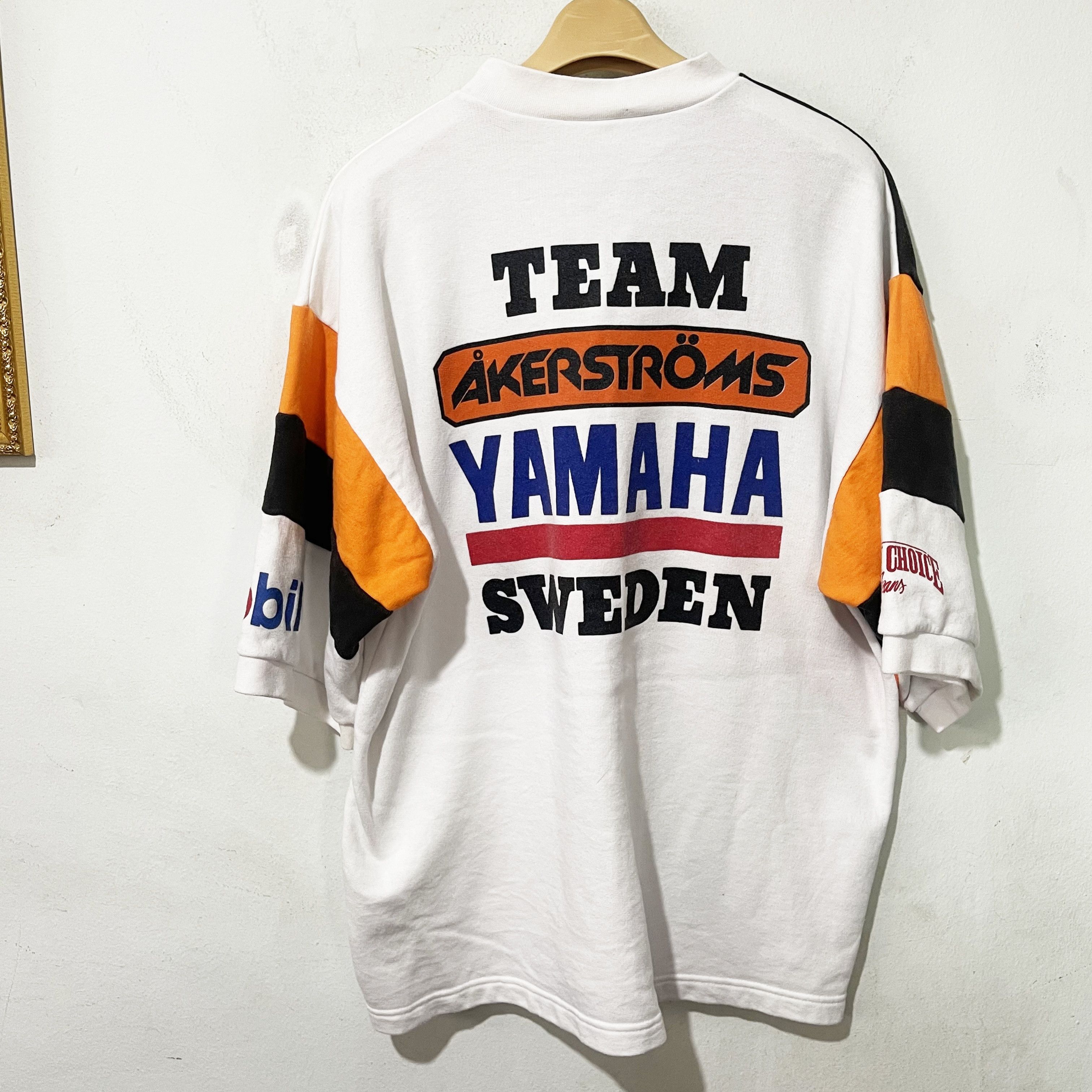 Vintage Vintage 90s Sweden Motorcycle Team Jersery Shirt Size US XL / EU 56 / 4 - 3 Thumbnail