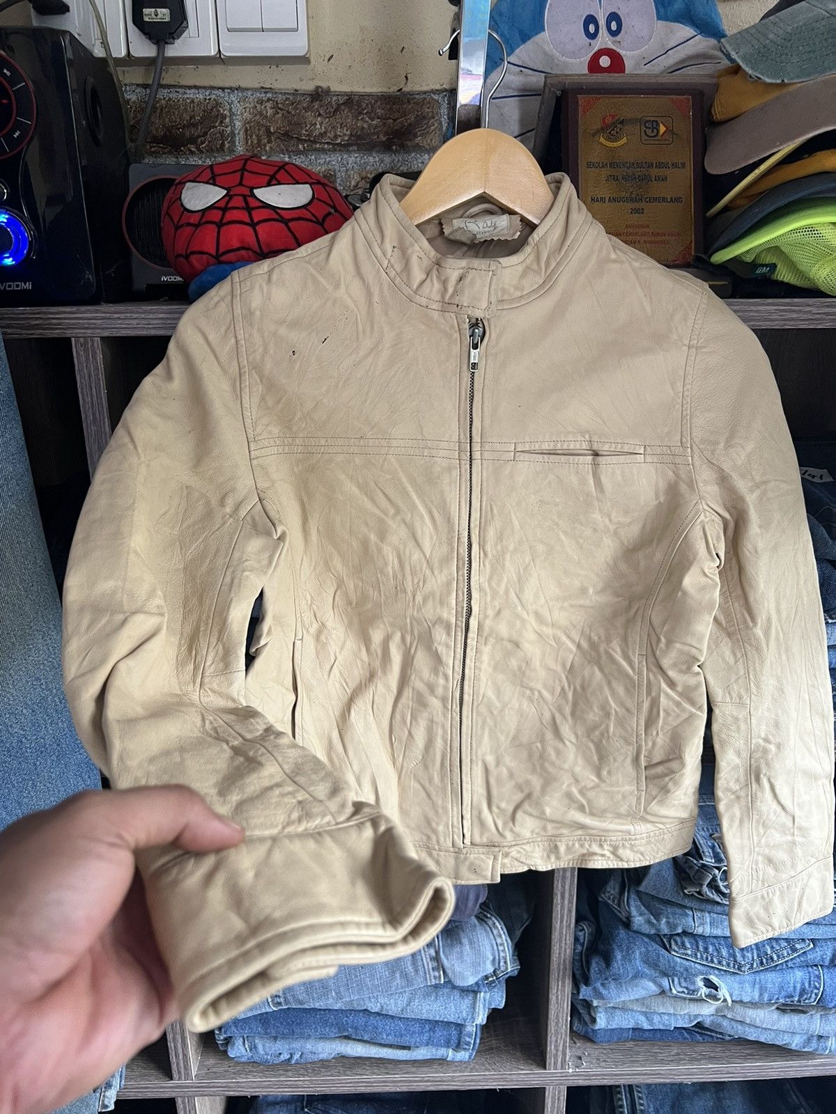 Beams Plus 🔥Ray Beams Sheep Leather Zipper Jacket Size XS / US 0-2 / IT 36-38 - 2 Thumbnail
