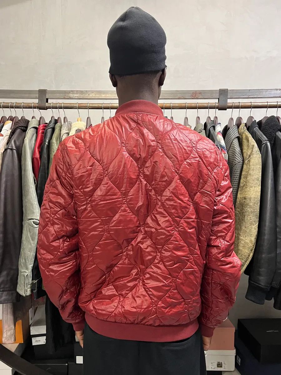 Dolce & Gabbana 2000s Dolce & Gabana Quilted Red Bomber Jacket Size US M / EU 48-50 / 2 - 3 Thumbnail