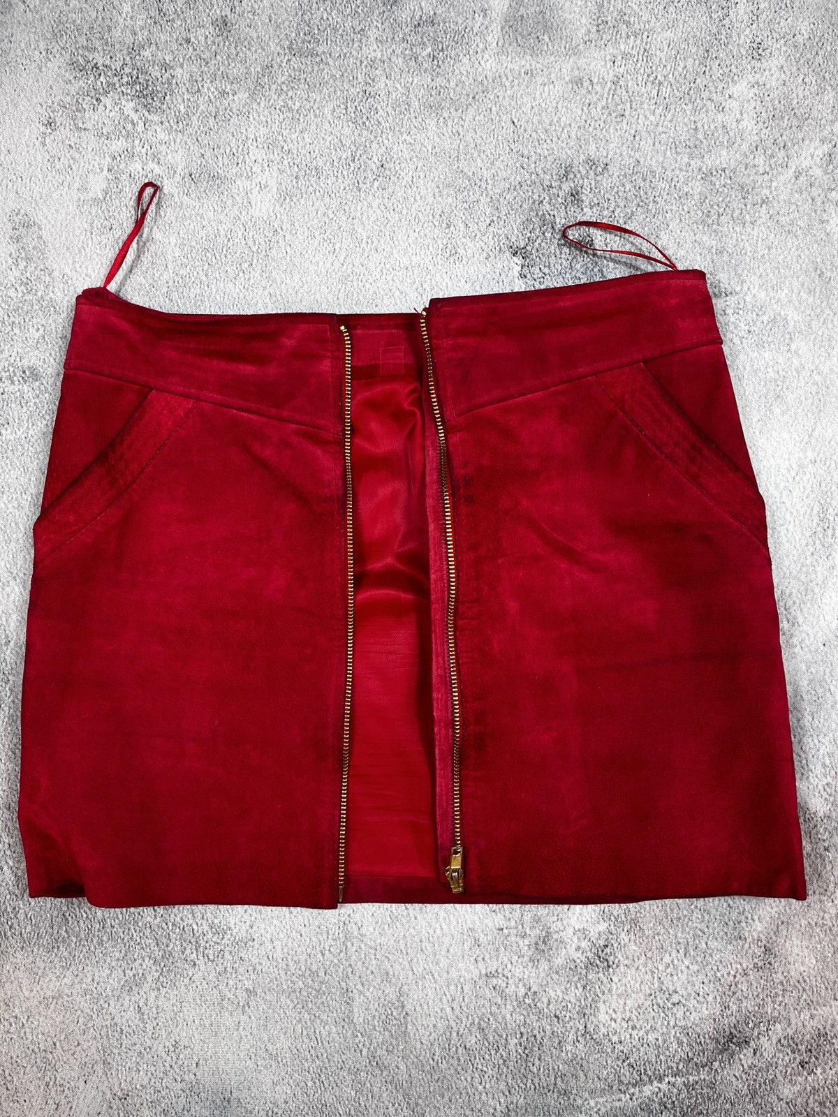 Leather × Vintage Vintage 90s Leather mini skirt retro Japanese style XS Size 28" / US 6 / IT 42 - 9 Thumbnail