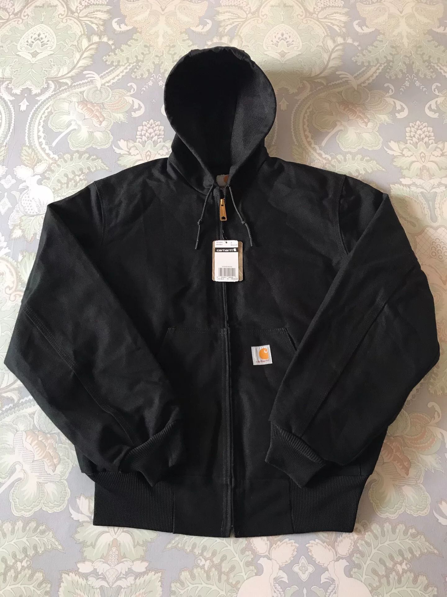 Carhartt Carhartt J131 Black Hooded Work Jacket Size US S / EU 44-46 / 1 - 1 Thumbnail