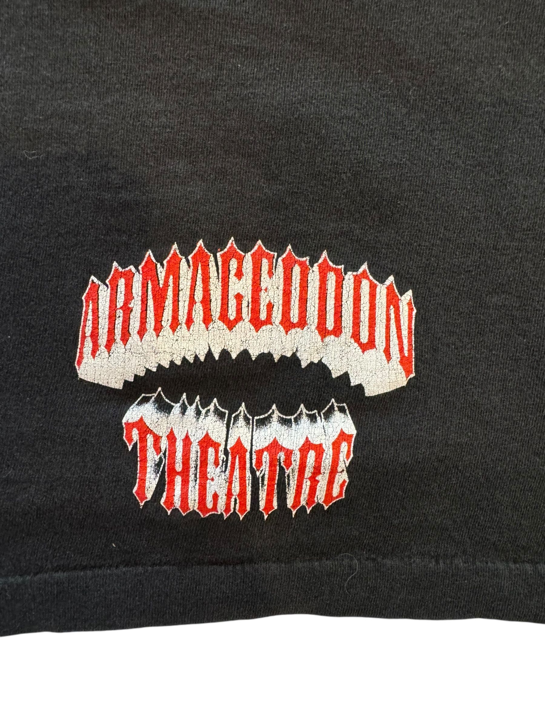 Hanes Vintage 90s Armageddon Theater Metal Band Tee Size US XL / EU 56 / 4 - 4 Thumbnail