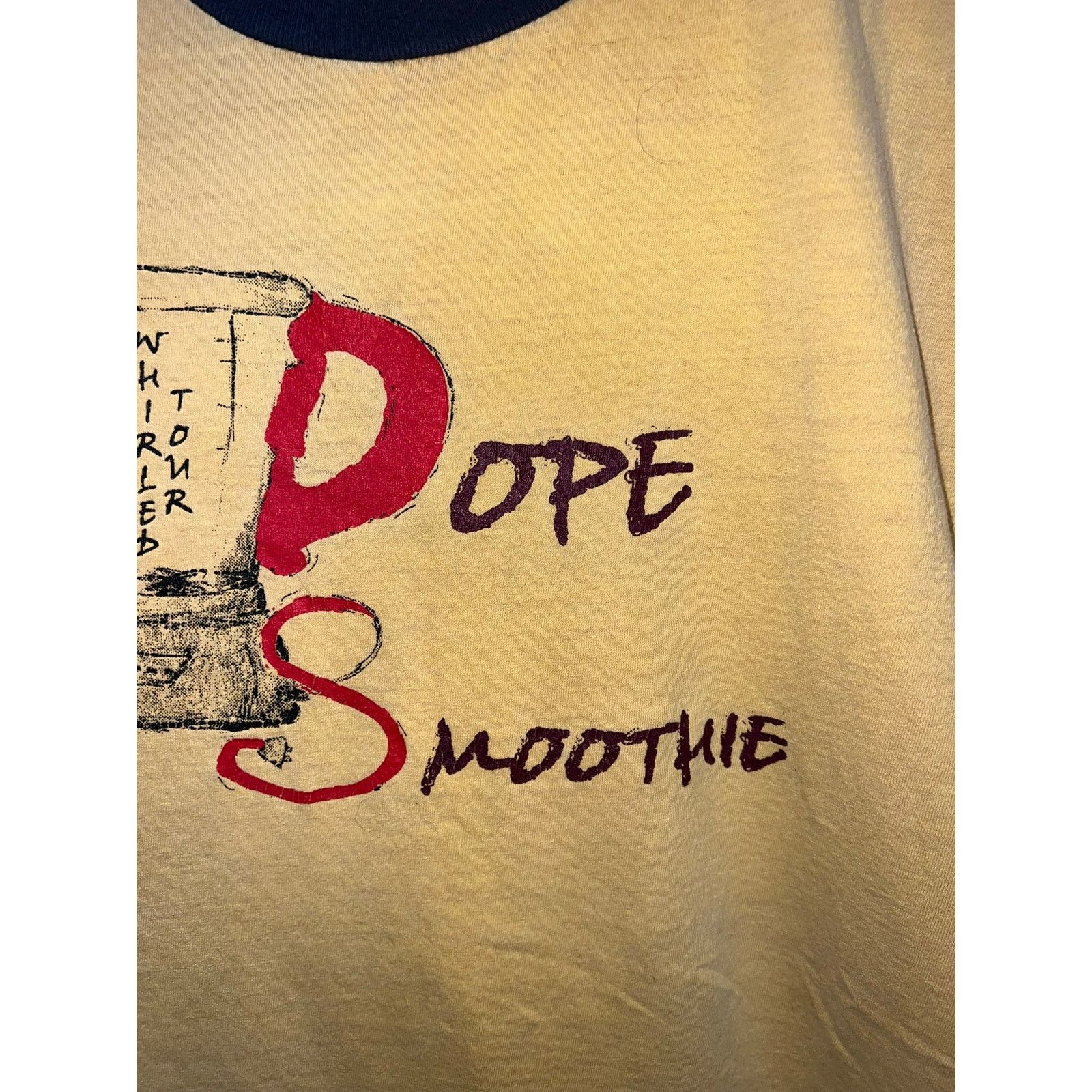 Vintage Dope Smoothie Band Shirt Whirled Tour Ringer Tour Tee XL Size US XL / EU 56 / 4 - 4 Thumbnail