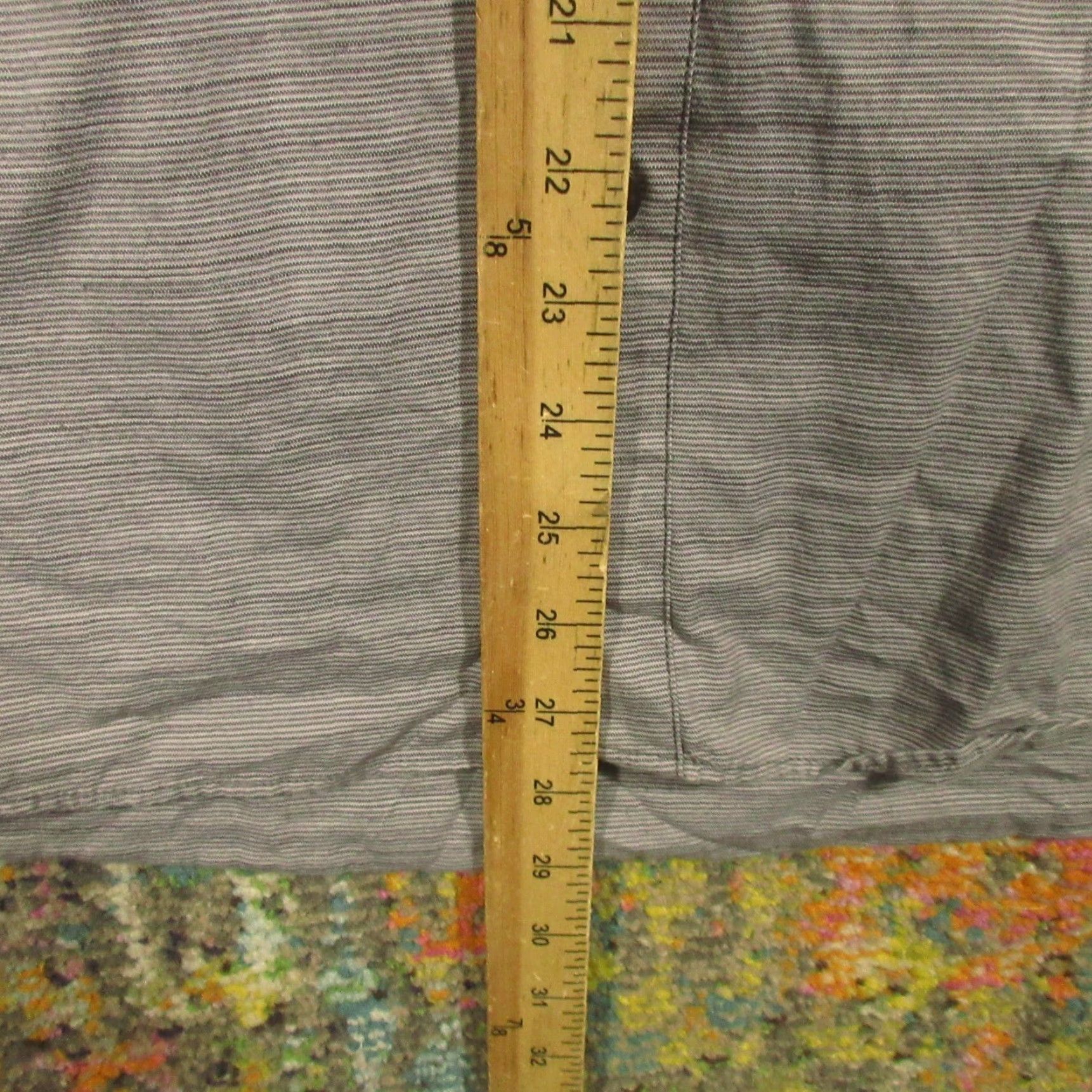 The North Face The North Face Shirt Mens L Gray Striped Short Sleeve Button Up Front Pocket Regular Fit Size US L / EU 52-54 / 3 - 7 Thumbnail