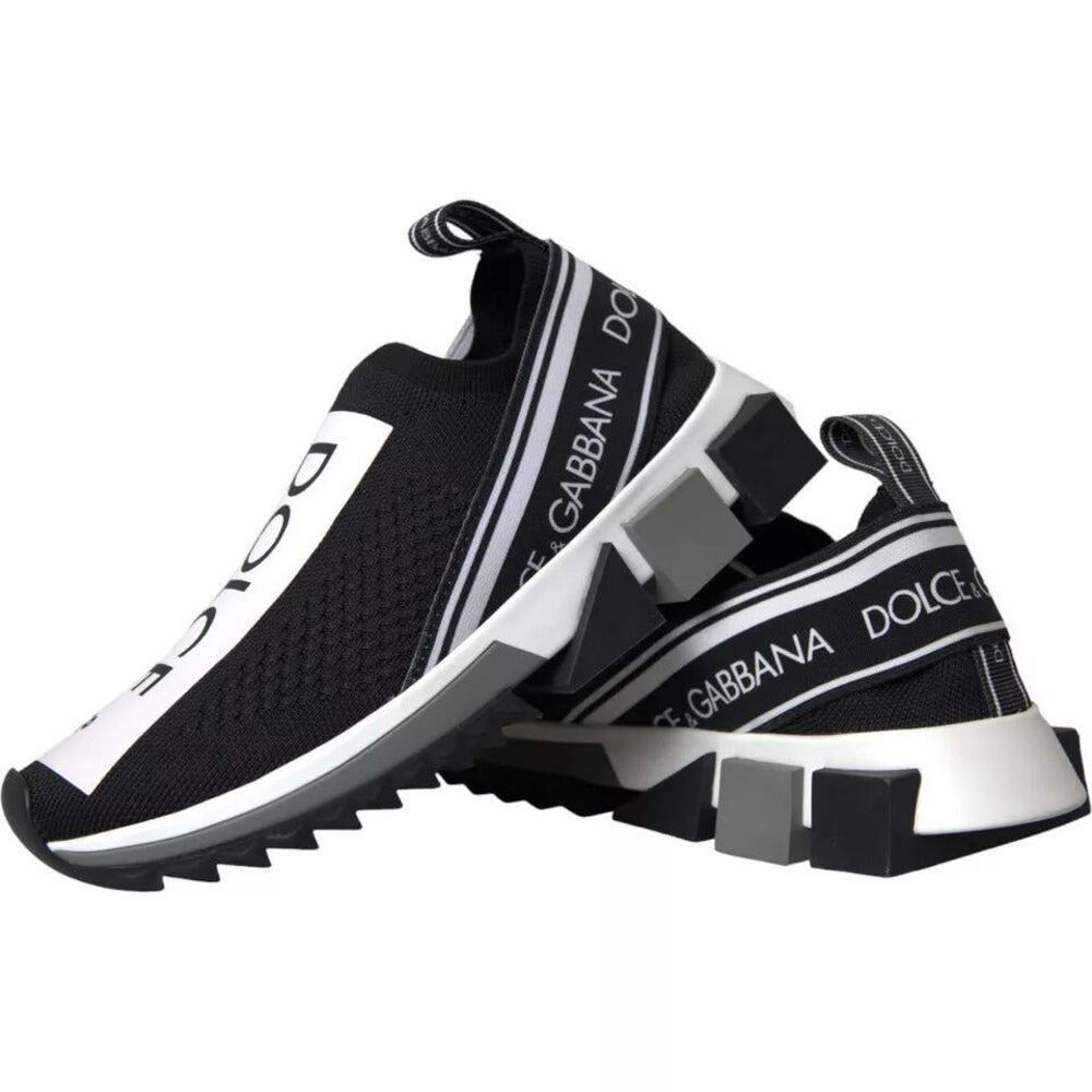 Dolce & Gabbana Dolce & Gabbana Black White Slip On Sorrento Sneakers Shoes Size US 6.5 / IT 36.5 - 3 Thumbnail