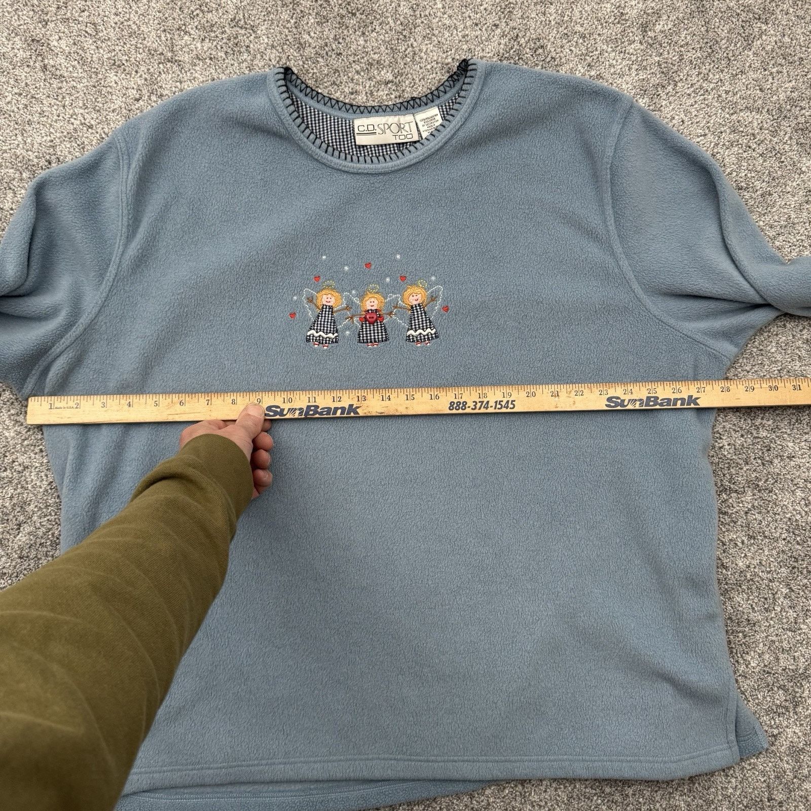 Other Vintage 90s Fleece Top Womens 3X Cottagecore Embroidered Size 3XL / US 20-22 - 5 Thumbnail